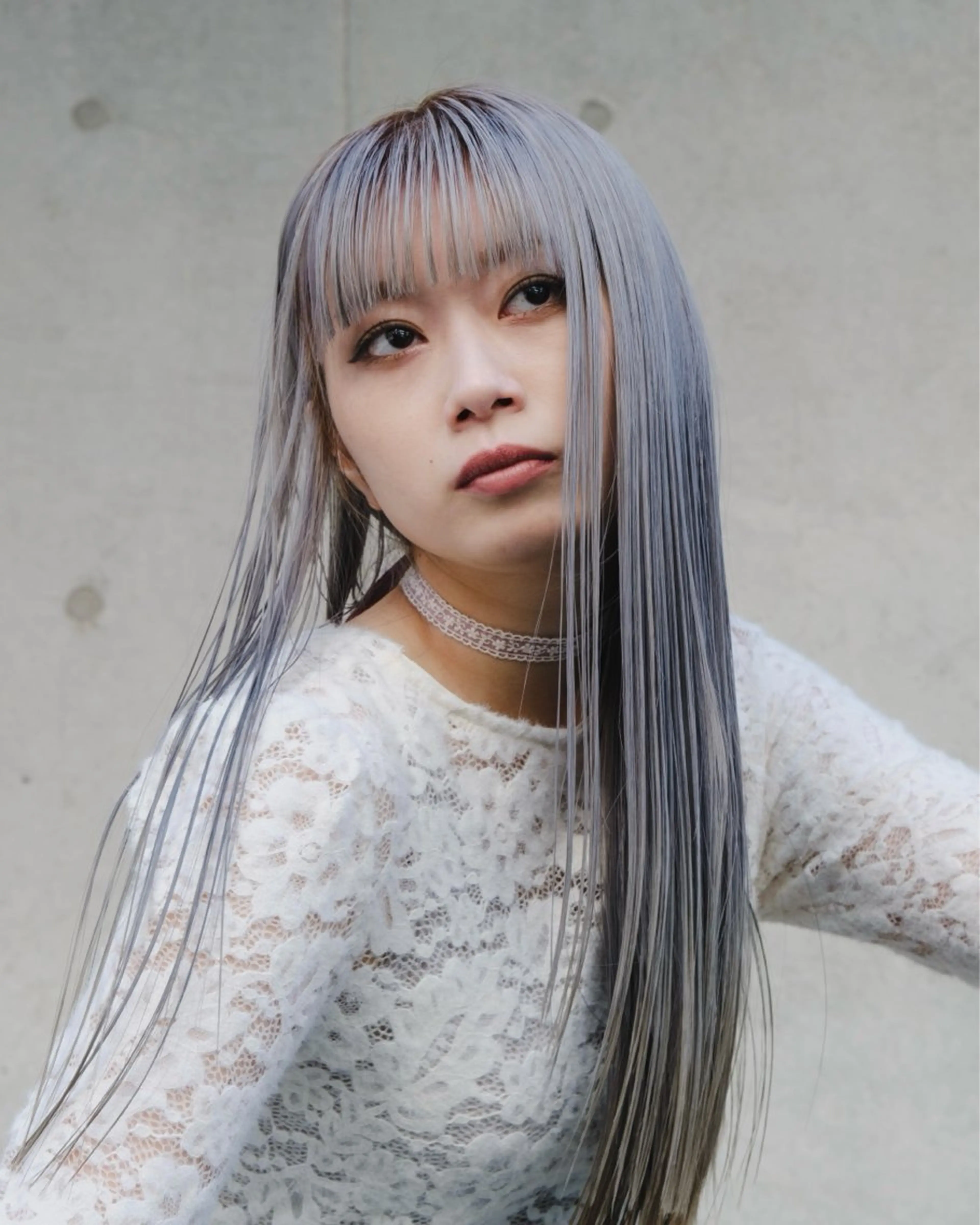 ロング エクステ エクステ ブリーチなしカラー ダブルカラーエクステのヘアスタイル