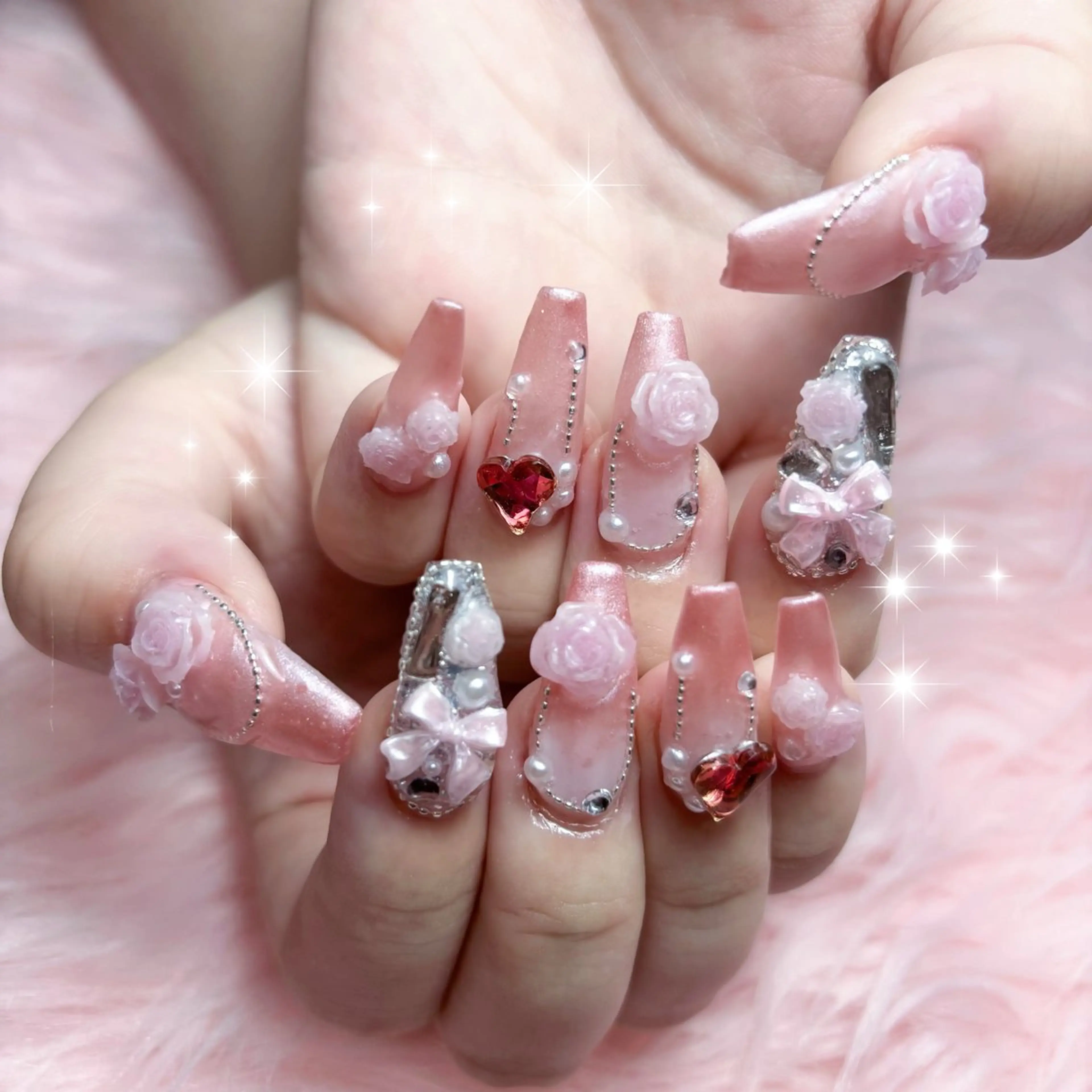 ロング salon de perlaのネイルデザイン