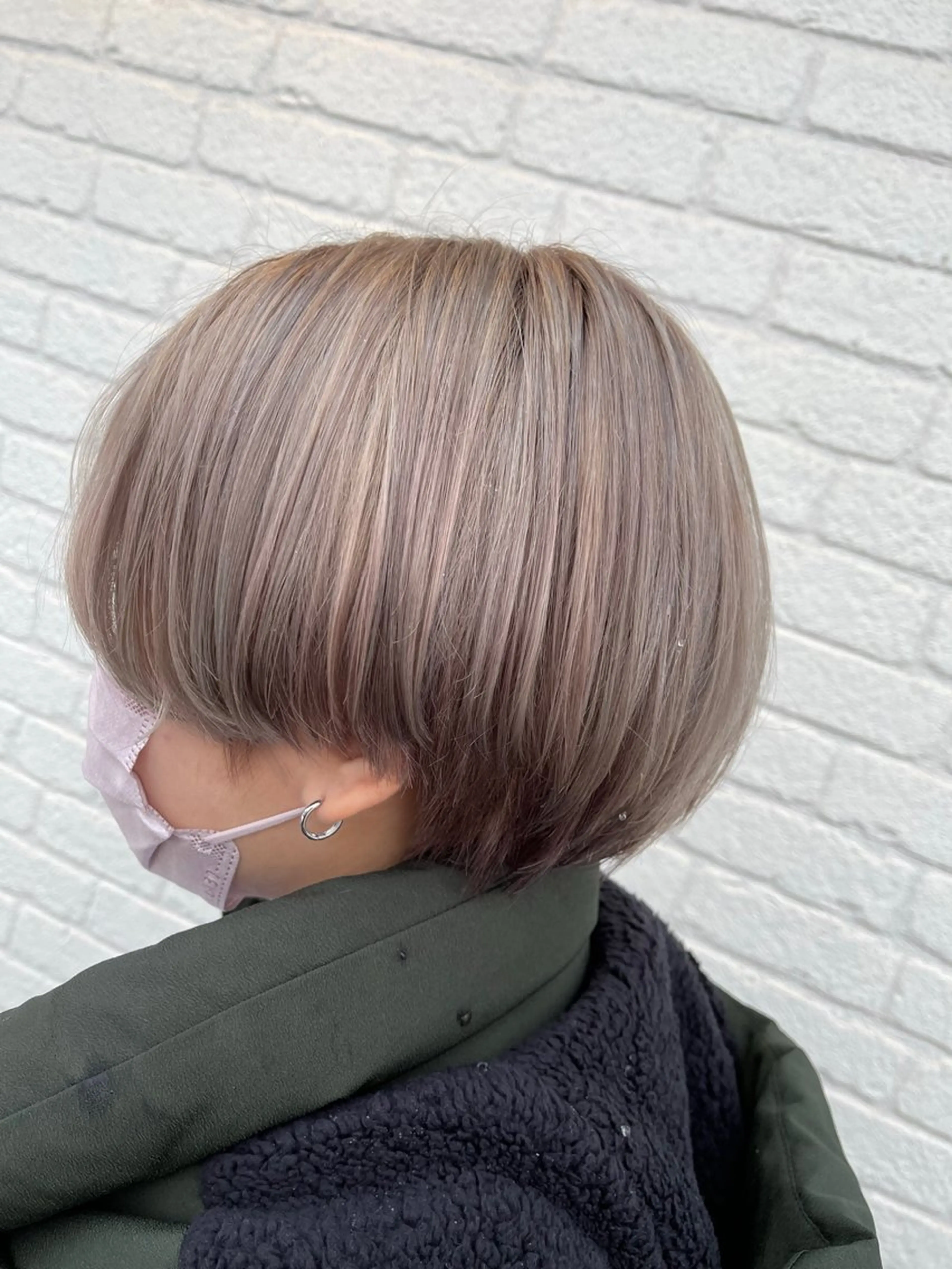 ショート カラー ベージュカラー ホワイトベージュ 新宿/デザインカラー /髪質改善 葛西夏海のヘアスタイル