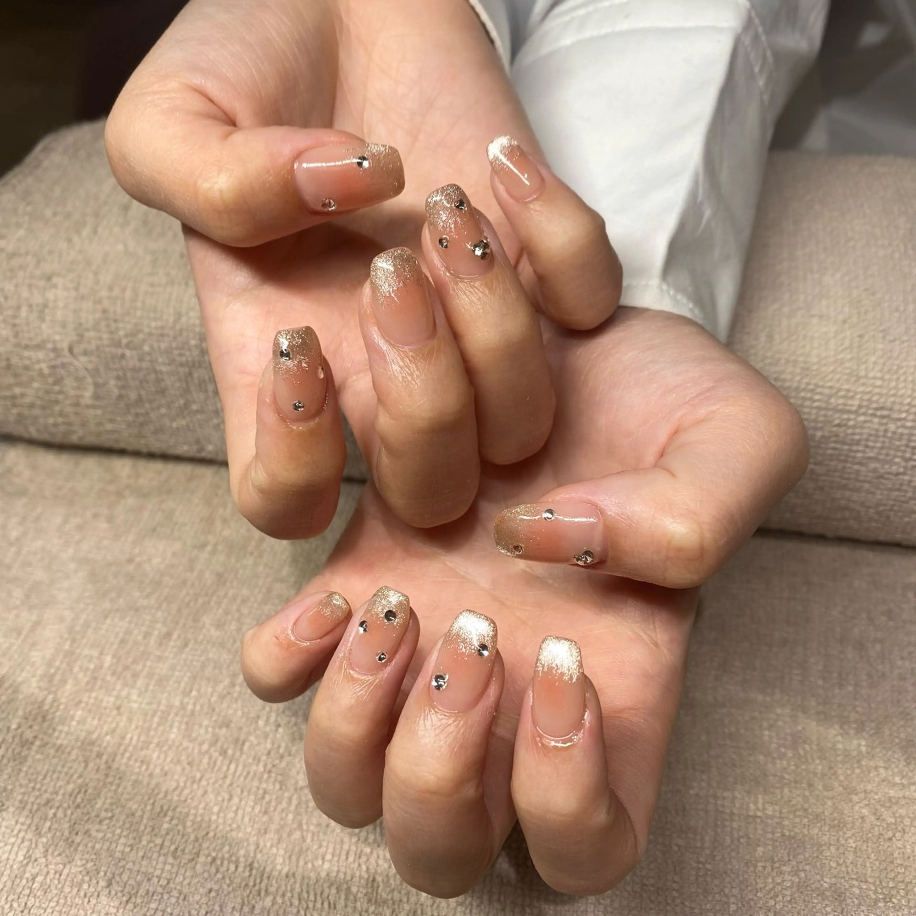 ネイル アートネイル フットネイル グラデーション ラメ(グリッター) ラメグラデーション ハンドネイル nail今村 澪奈のネイルデザイン