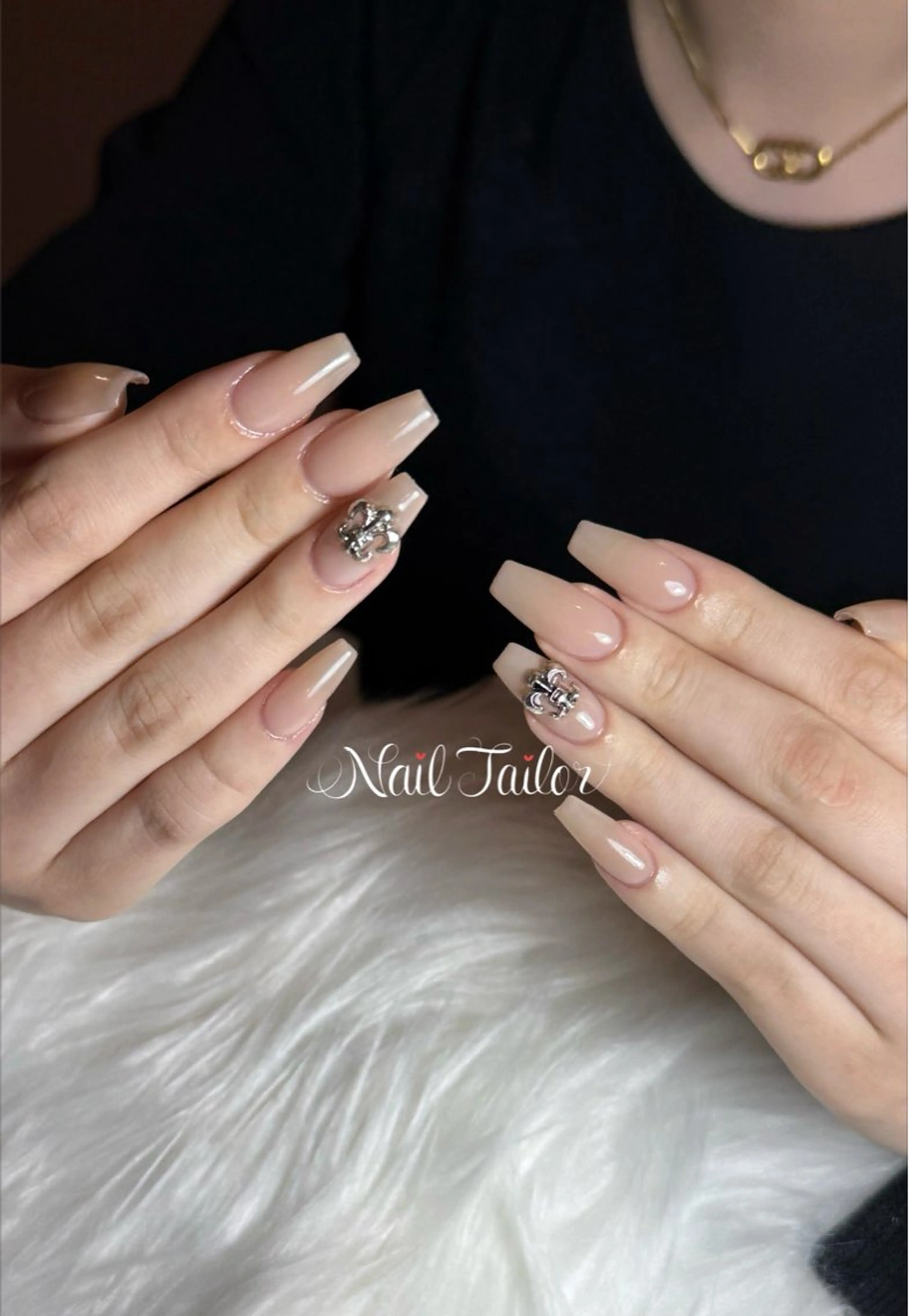 ネイル 長さ出し ロングネイル 持ち込み ワンカラーネイル ハンドネイル NailTailor ネイルテイラーのネイルデザイン