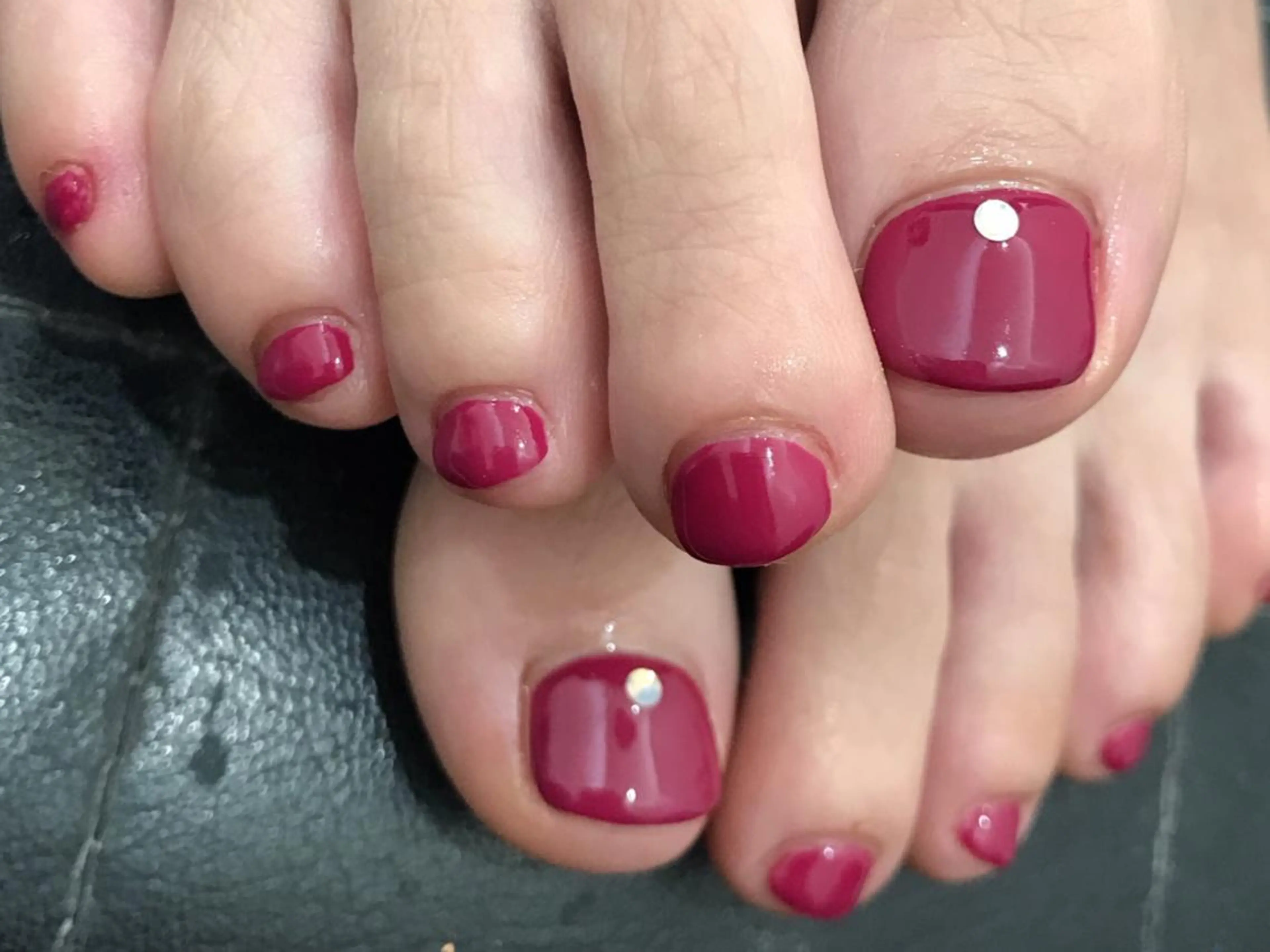 ネイル フットネイル ジェルネイル ピンク フットネイル 中川 愛理のネイルデザイン
