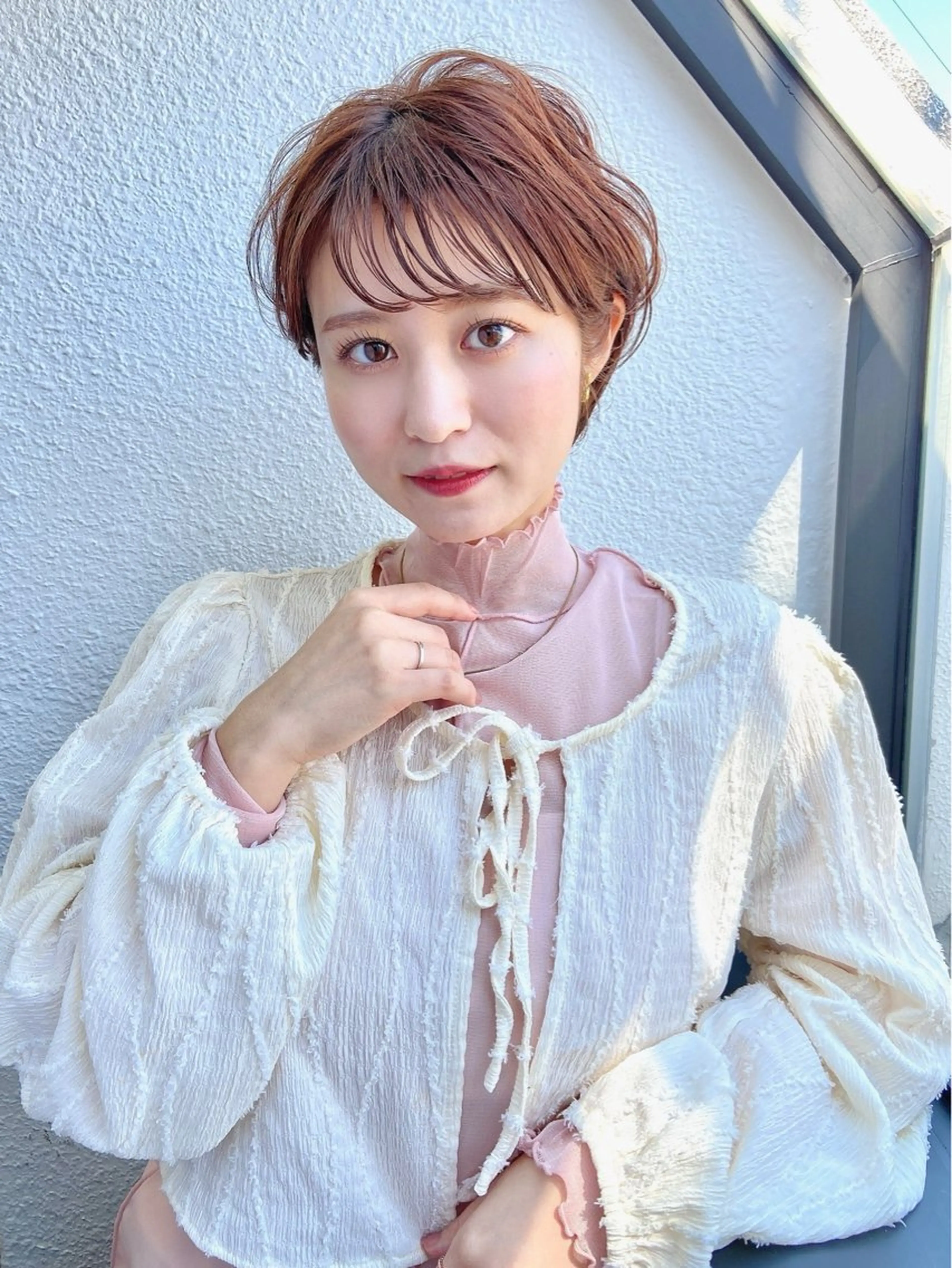 ショート カラー パーマ ヘアカラー トリートメント 🦋透明感カラー🦋 なつやのヘアスタイル