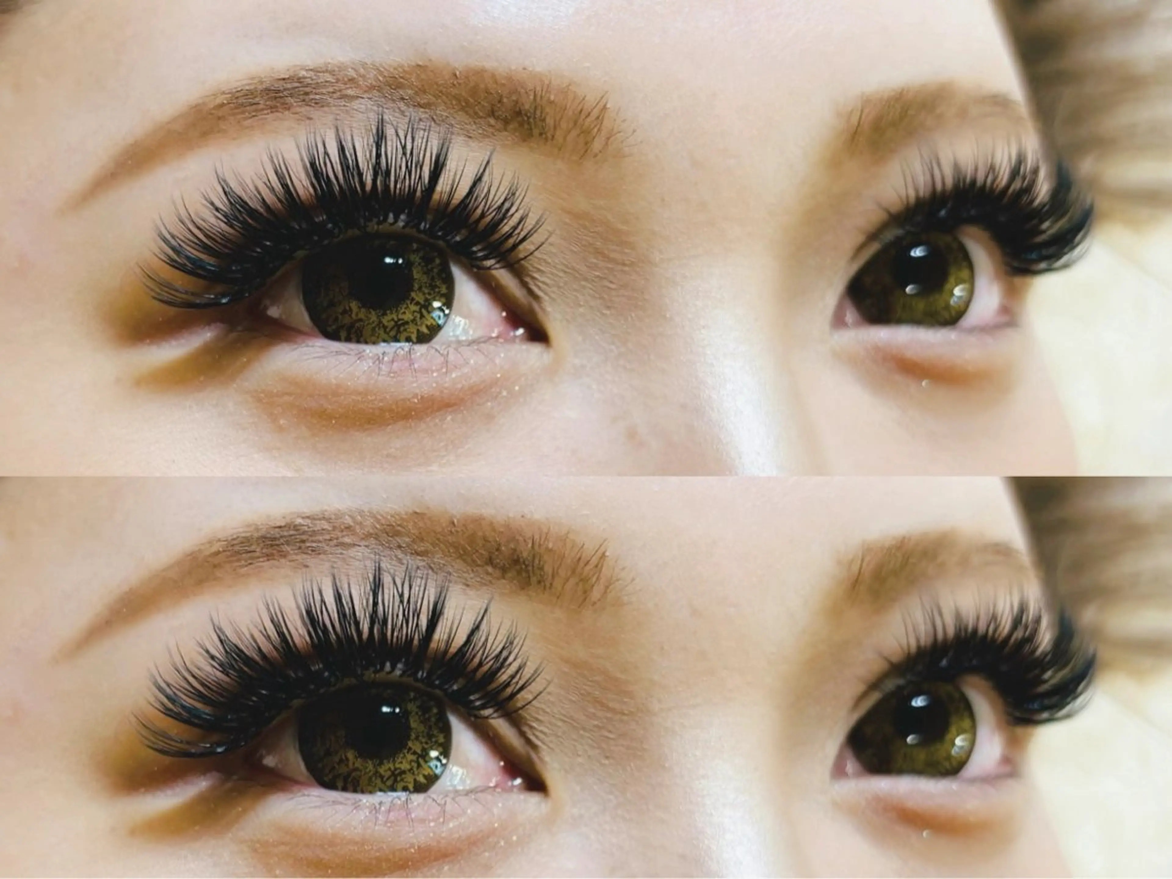 マツエク・マツパ 付け放題 バインドロック 束感まつ毛 フラットラッシュ パリジェンヌラッシュリフト マツエク AURORA RINAのマツエク・マツパデザイン