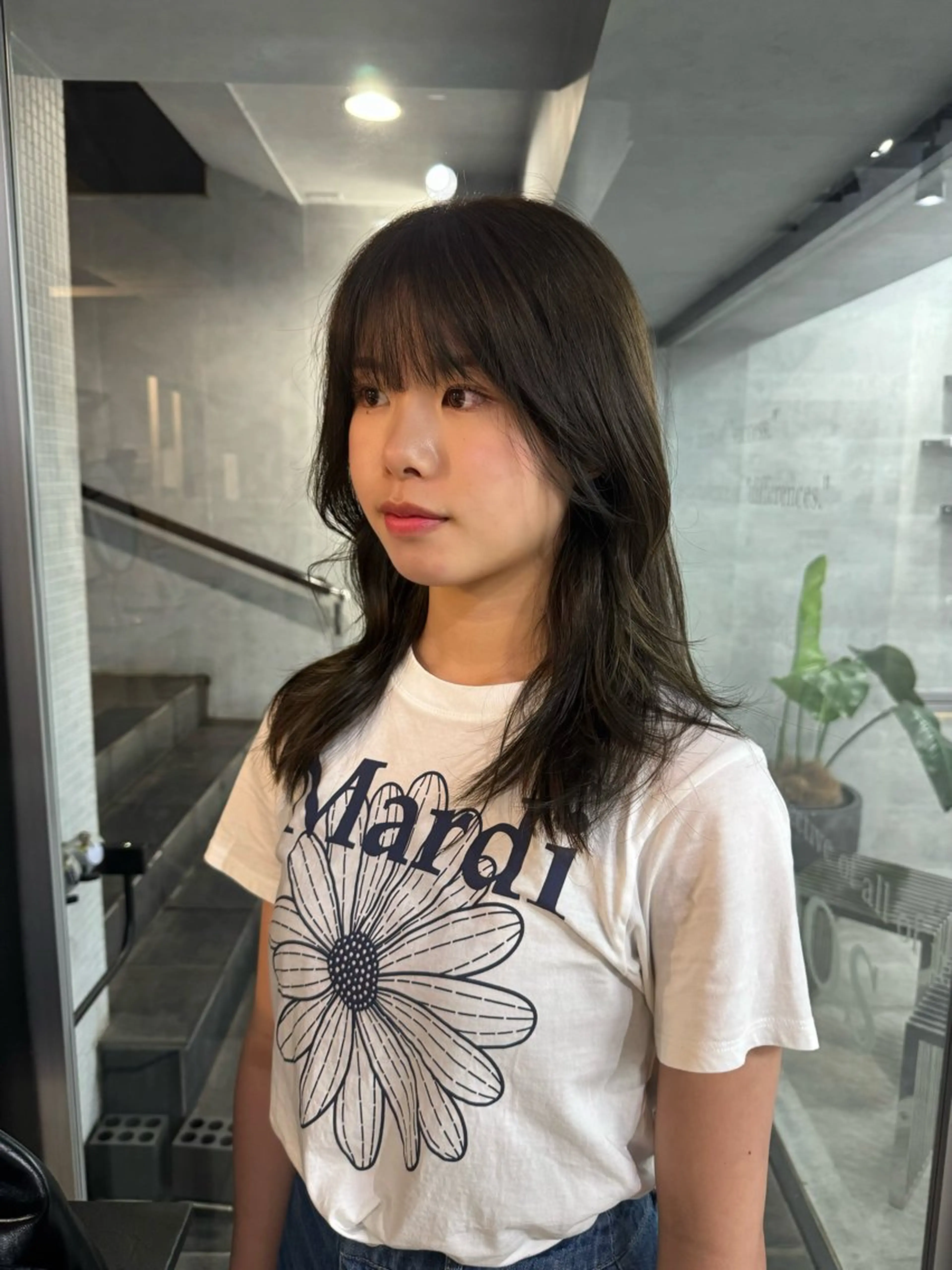 ミディアム You/透明感カラー レイヤーカット/ボブのヘアスタイル