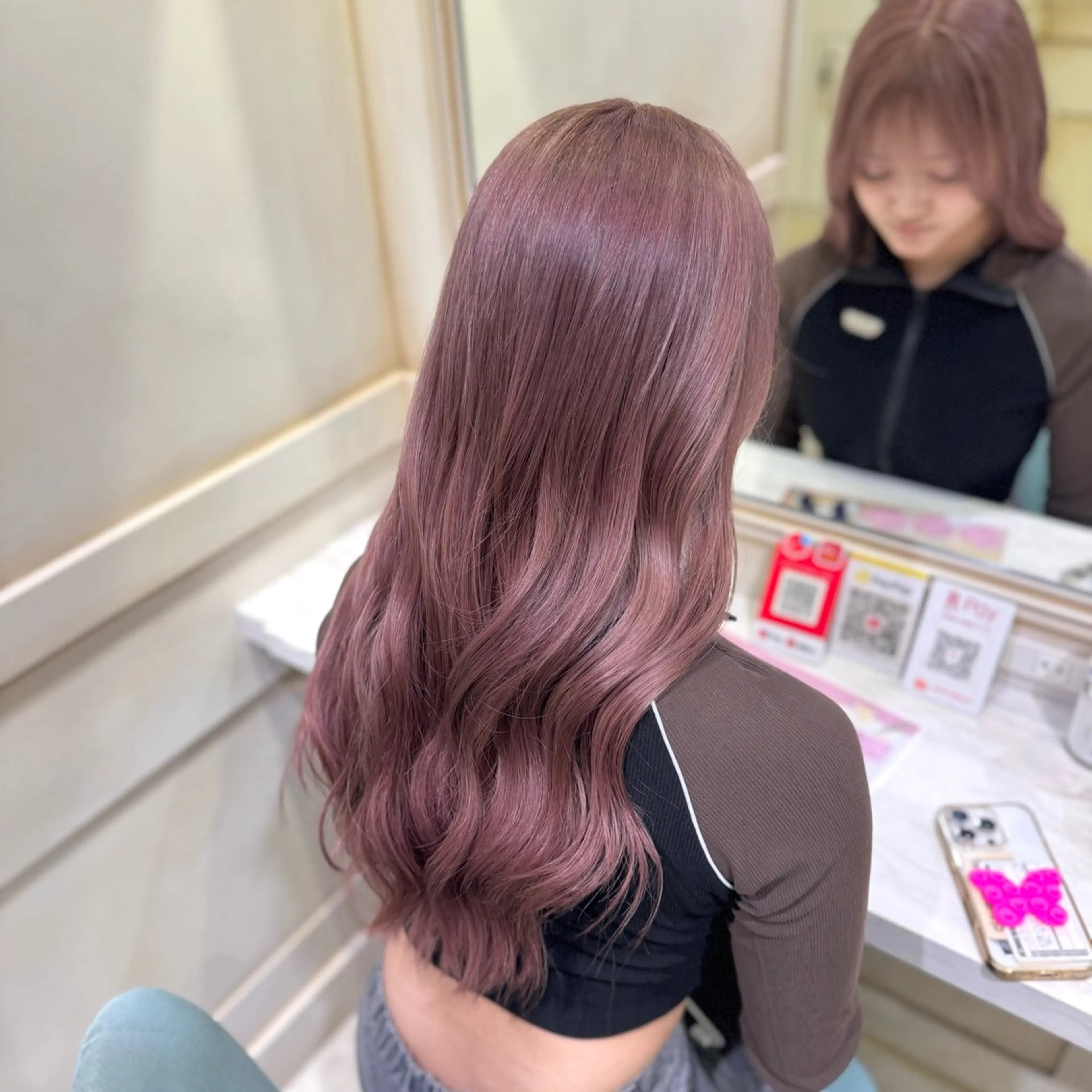 ミディアム カラー 💖ダブルカラー/ ケアカラー/レナ💖のヘアスタイル