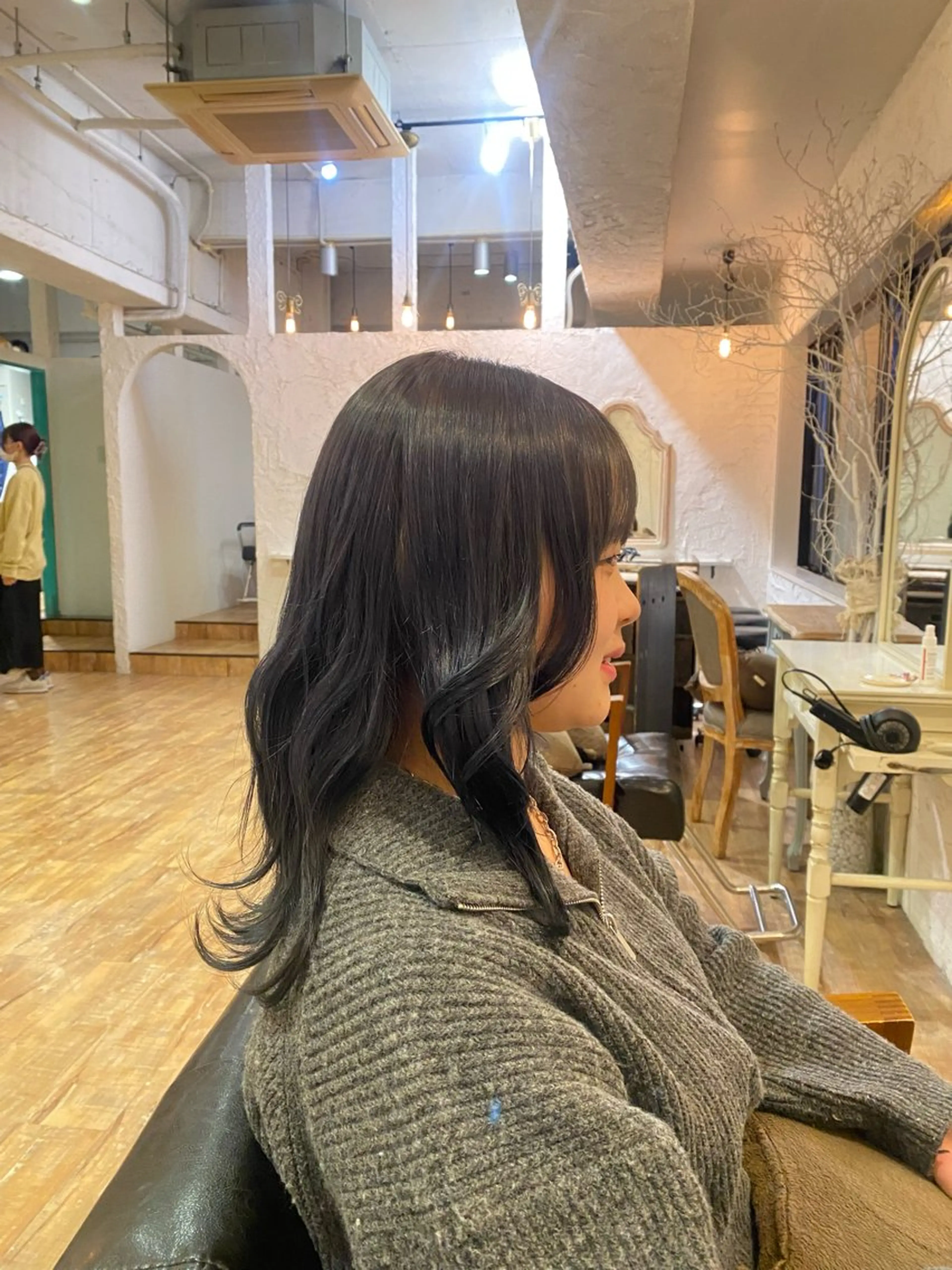 カラー 透明感カラー ダークグレー ダークグレージュ グレージュ ヘアカラー 遠藤 彩美/暖色系カラーのヘアスタイル