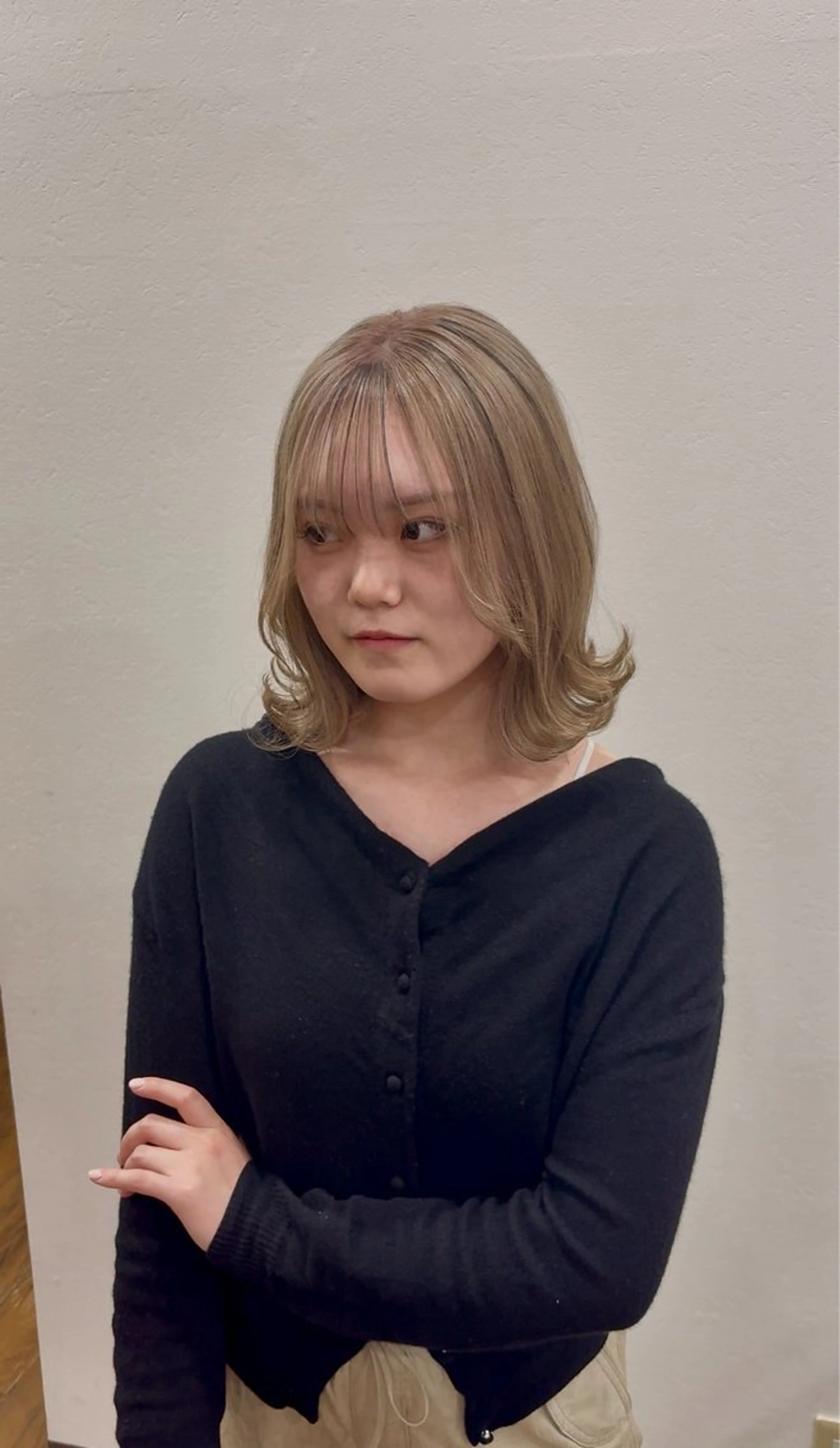 ミディアム 岡山メンズパーマ 白神珠梨のヘアスタイル