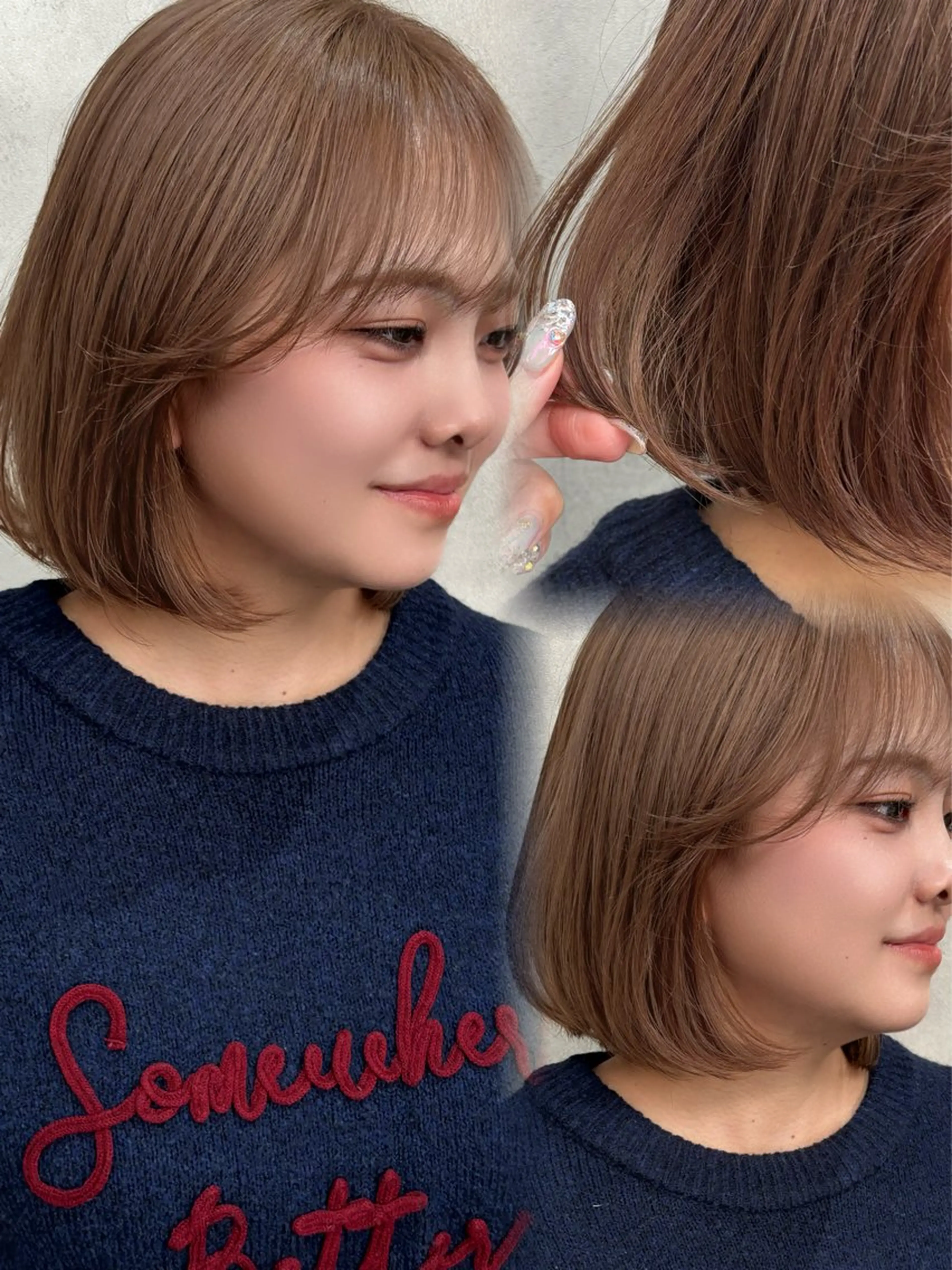 ショート ヘアカラー 🖤顔まわり 盛れヘア⟡アズサ🖤のヘアスタイル