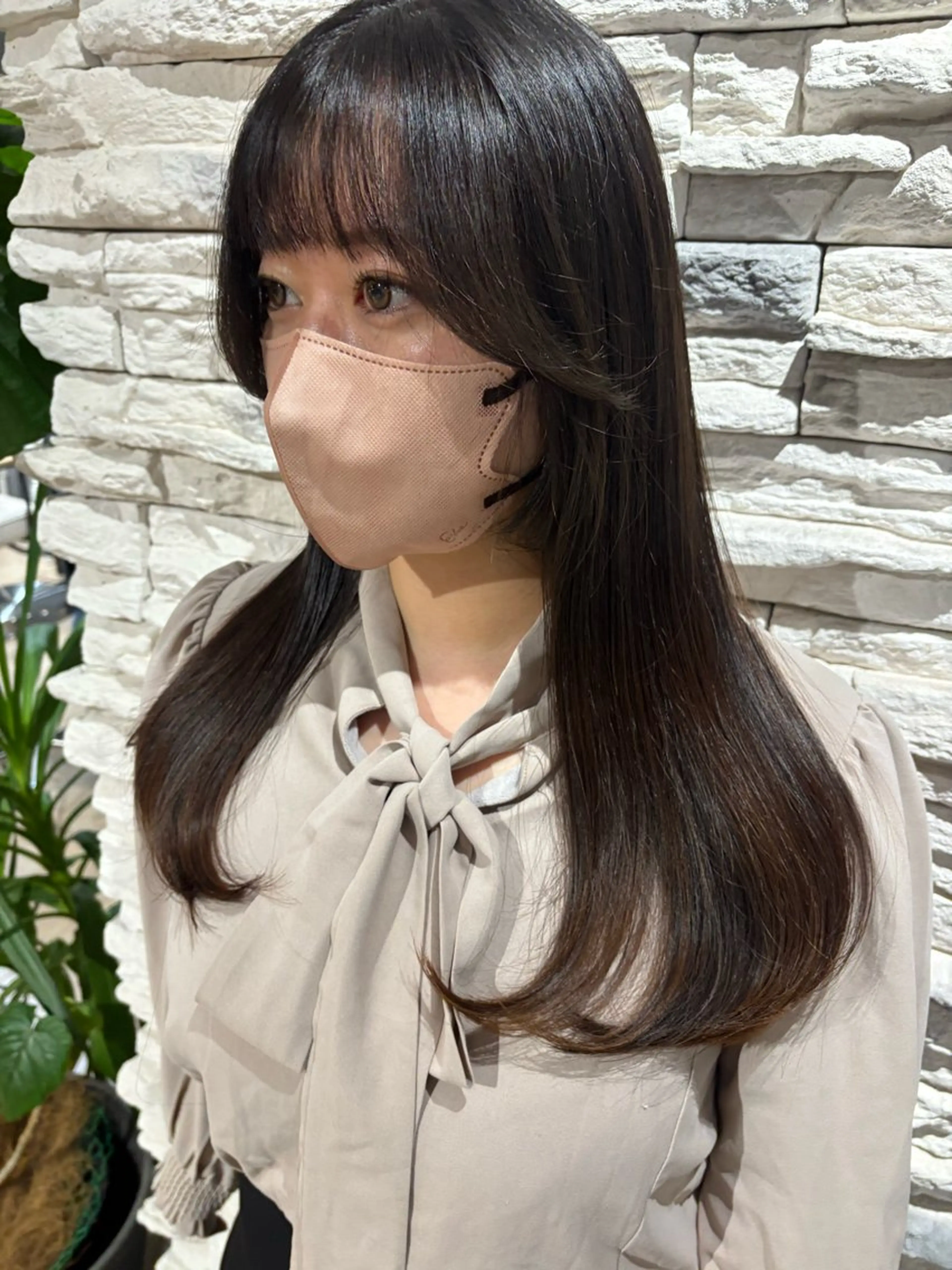 ロング 顔周りカット ヘアカラー Maki /カラー/ブリーチのヘアスタイル