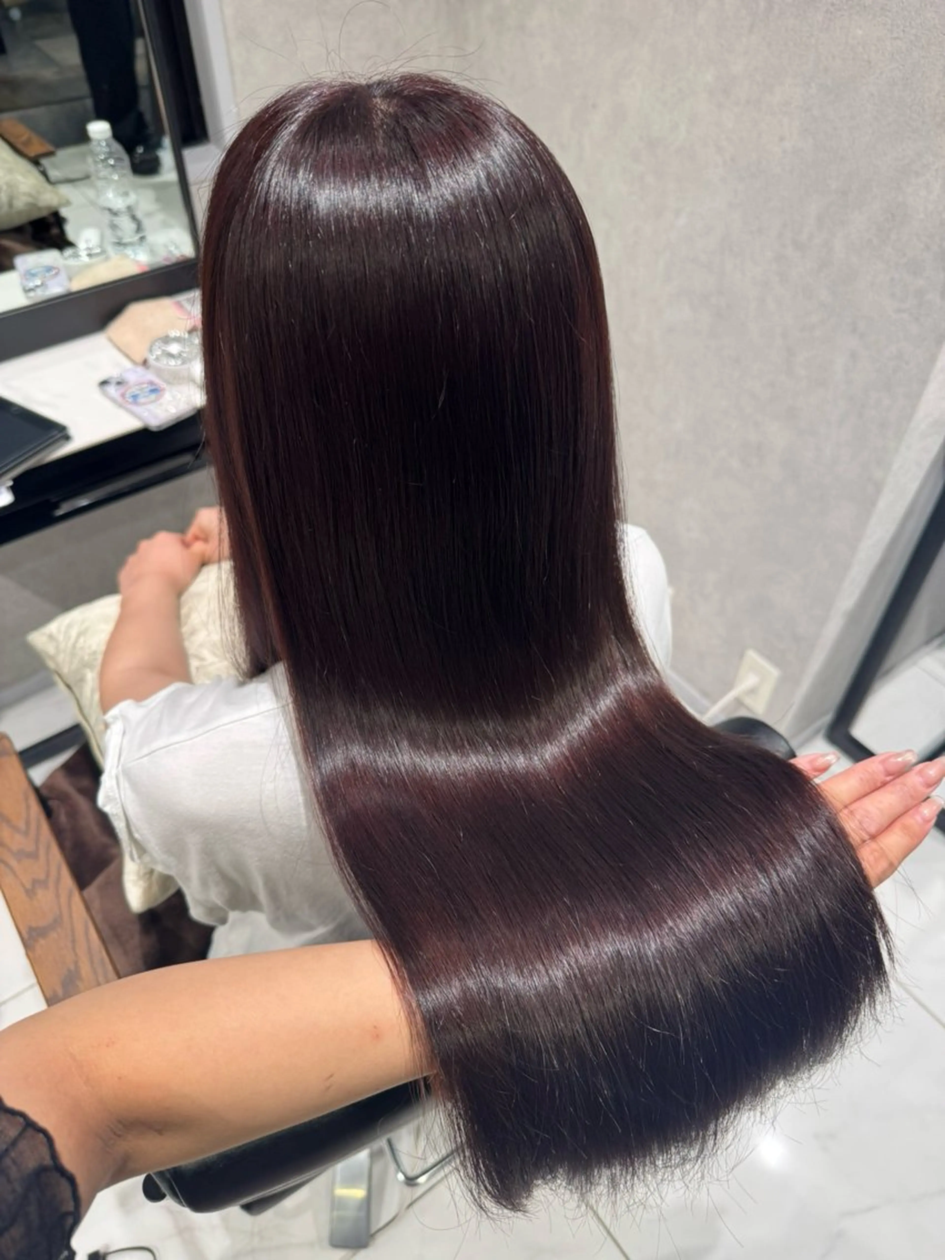 ロング カラー 透明感カラー ラベンダーカラー ピンクカラー 髪質改善 トリートメント カラーモデル募集中 🎀ピンク　みき🎀のヘアスタイル