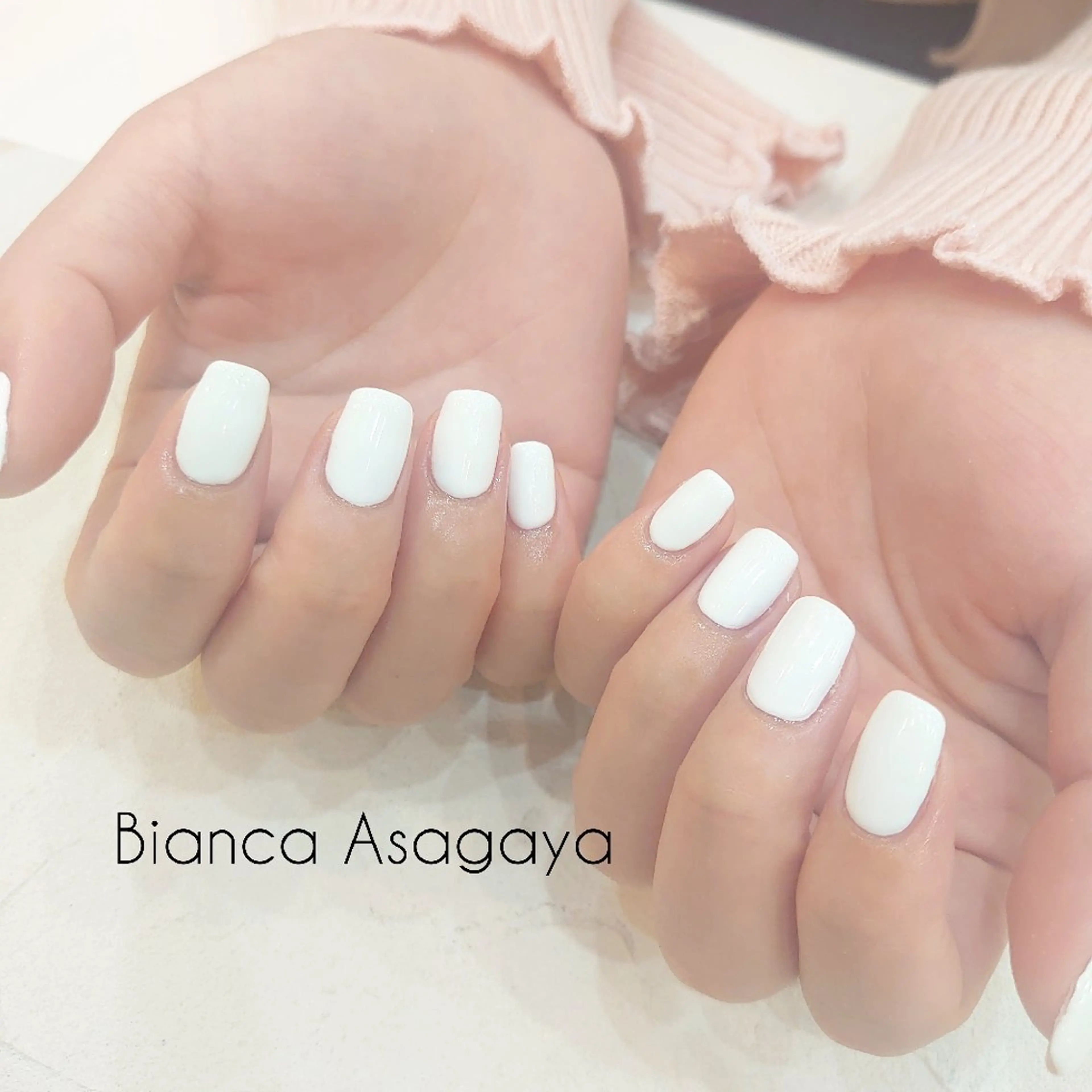 ネイル ジェルネイル ワンカラーネイル パラジェル シンプルネイル ハンドネイル Bianca TANAKAのネイルデザイン