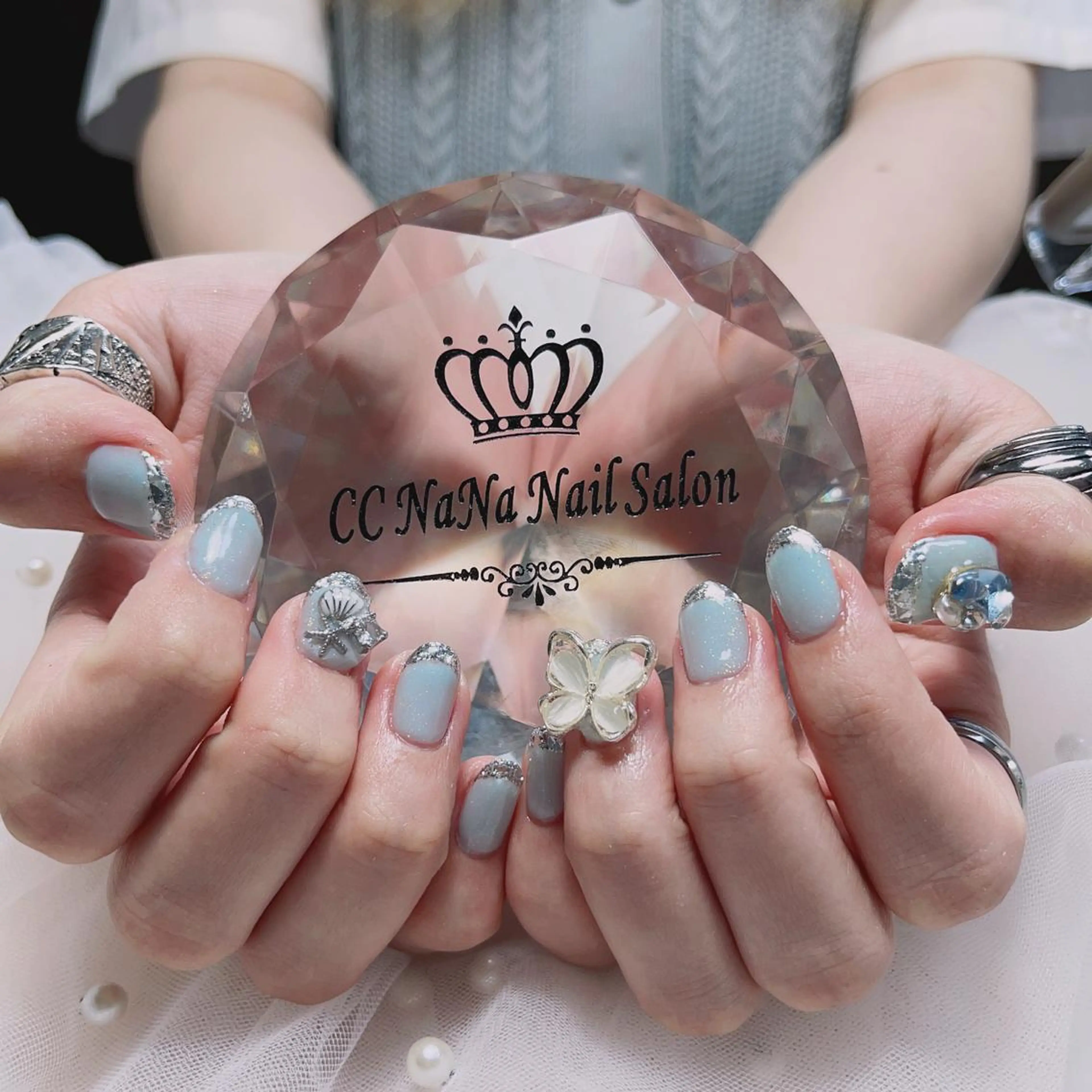 ネイル チークネイル フラッシュネイル ジェルネイル ハート キラキラネイル ハンドネイル 💎CC・NaNa 韓国風ネイル🌙Cのネイルデザイン