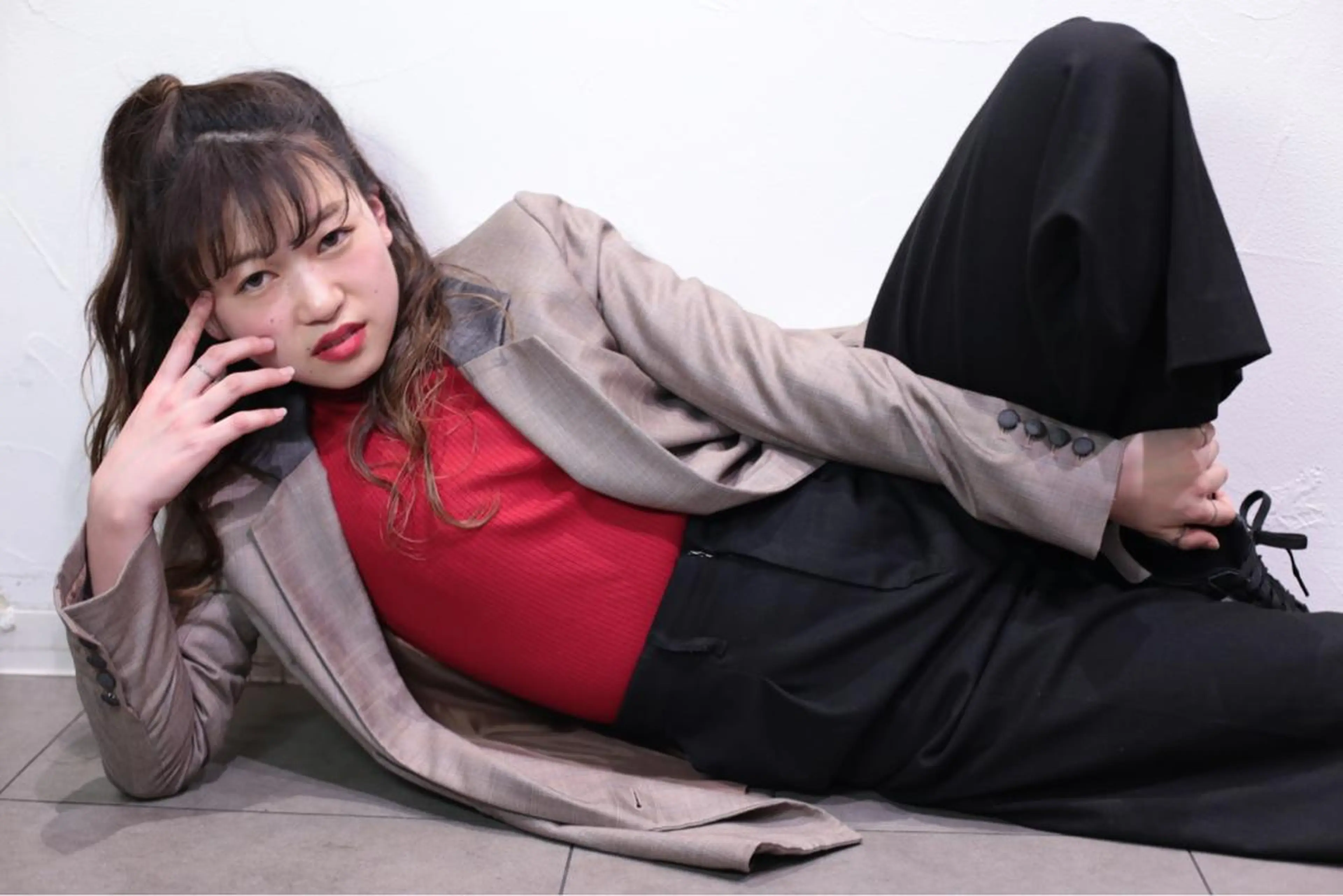 ロング ヘアアレンジ ヘアセット ミドウチ アヤカのヘアスタイル