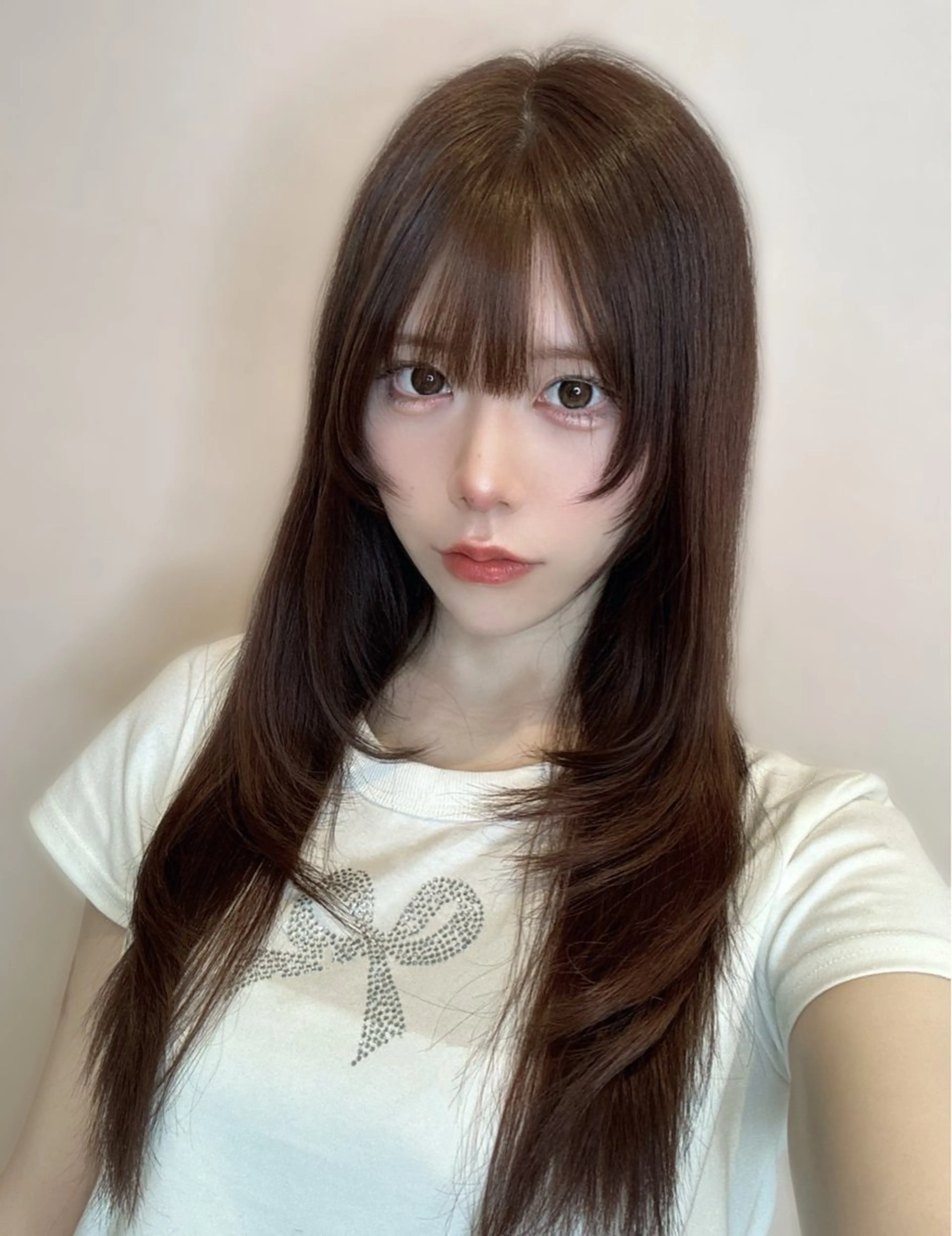 ロング 顔まわりレイヤー レイヤーカット siu 🐺のヘアスタイル