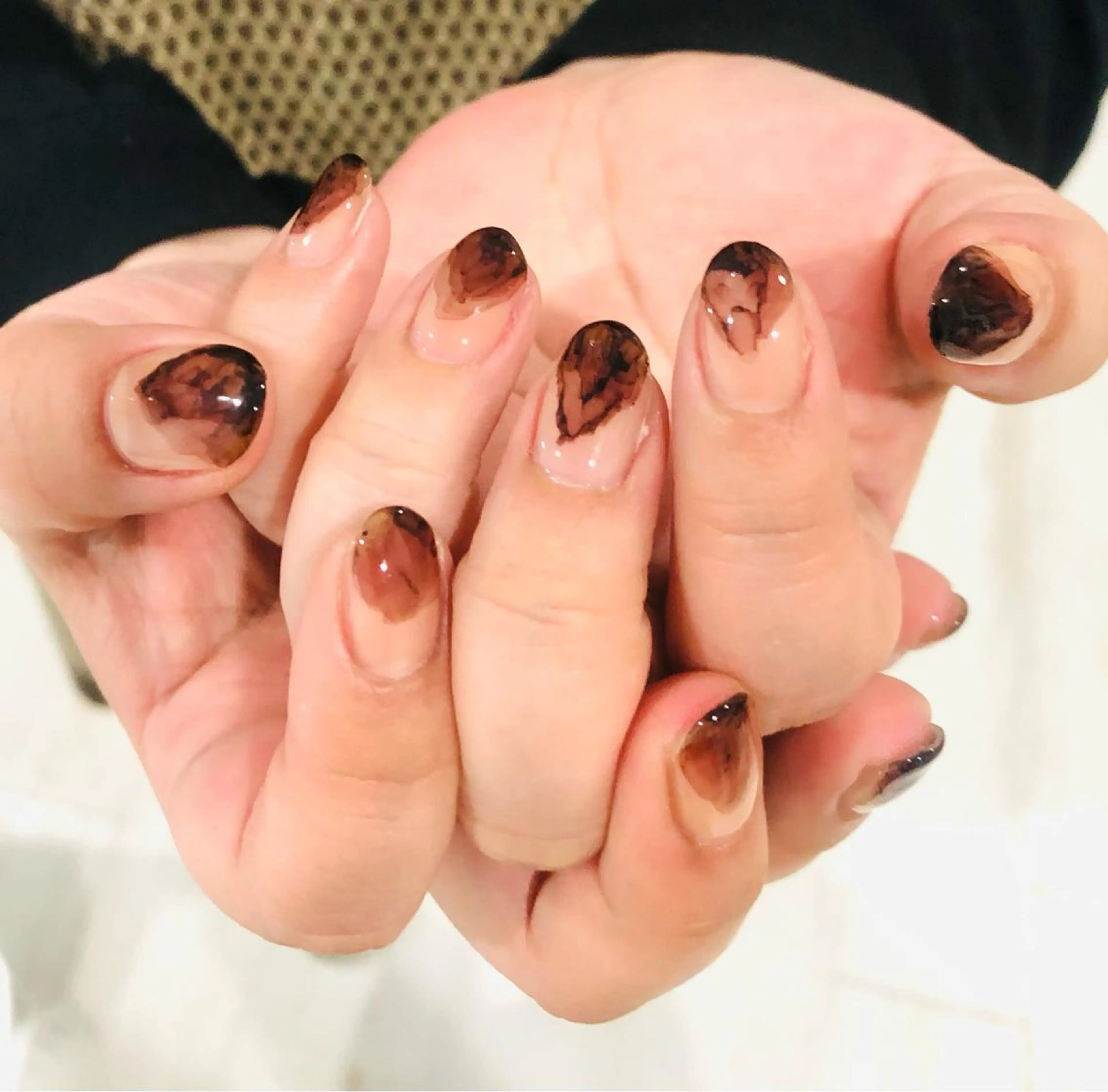 ネイル フラッシュネイル フレンチネイル ラメ(グリッター) ラメグラデーション マグネットネイル H3 hitoのネイルデザイン