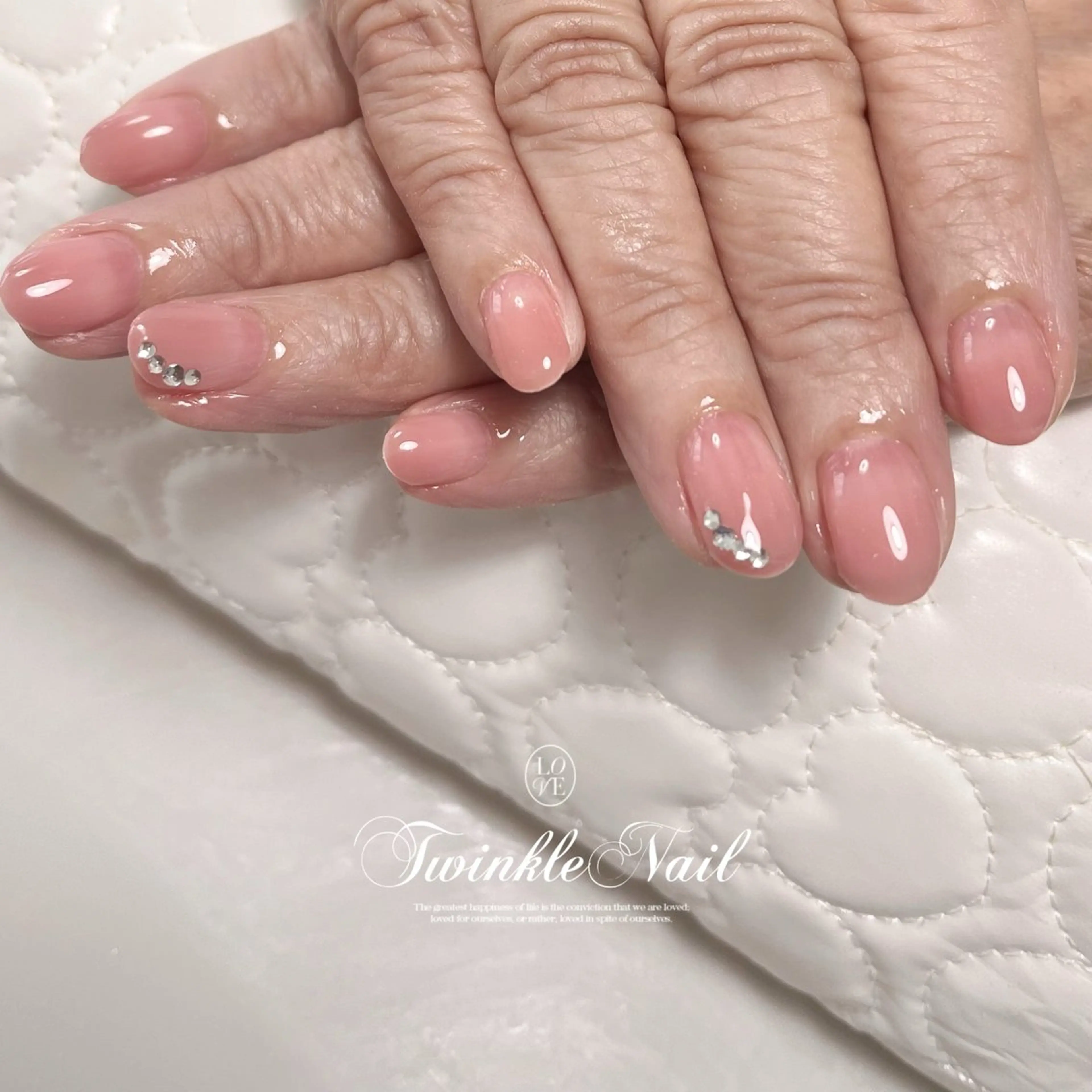 ネイル キラキラネイル シンプルネイル Twinkle Nail Kuboのネイルデザイン