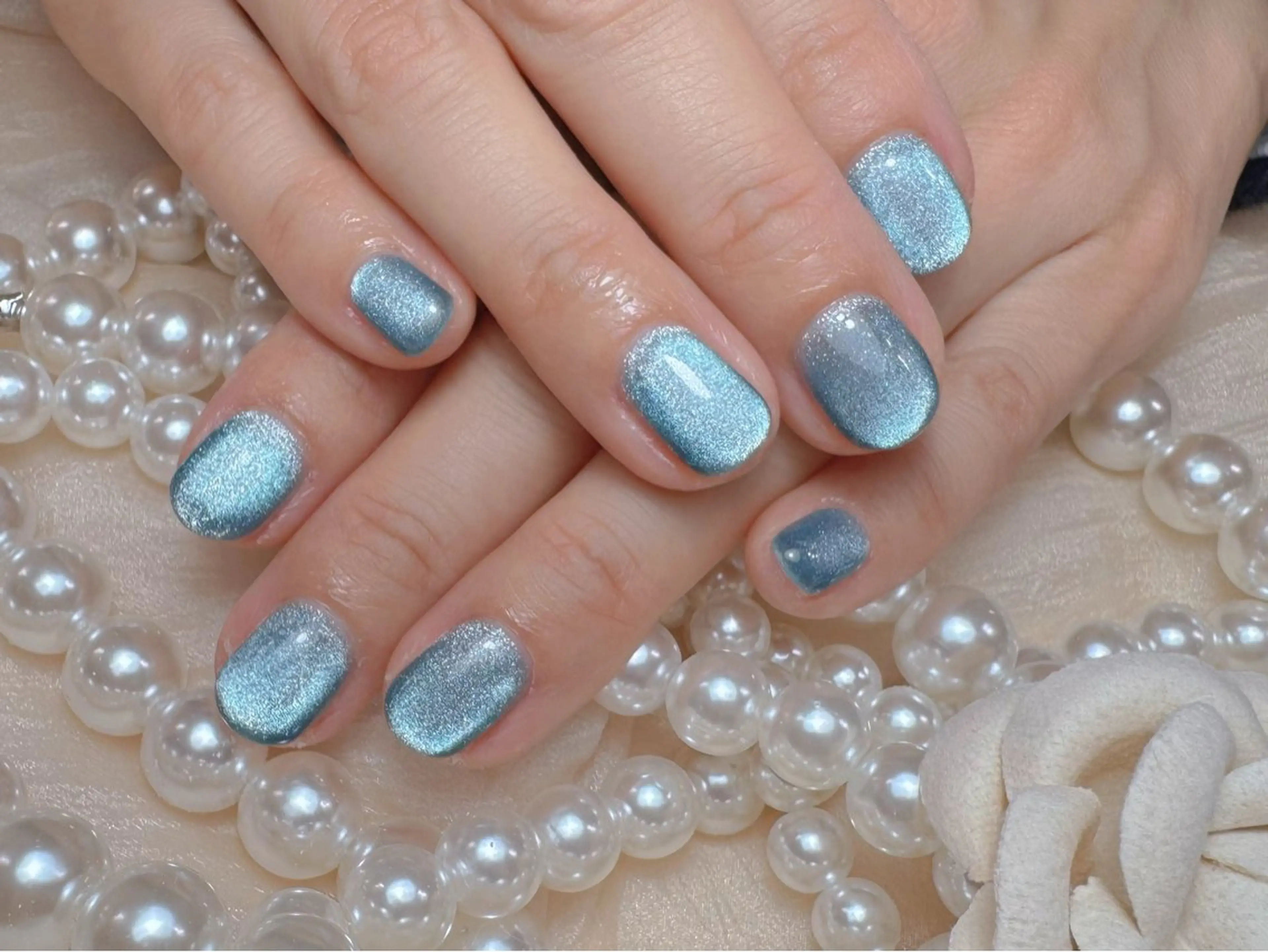 ネイル ハンドネイル マジック ミラーのネイルデザイン