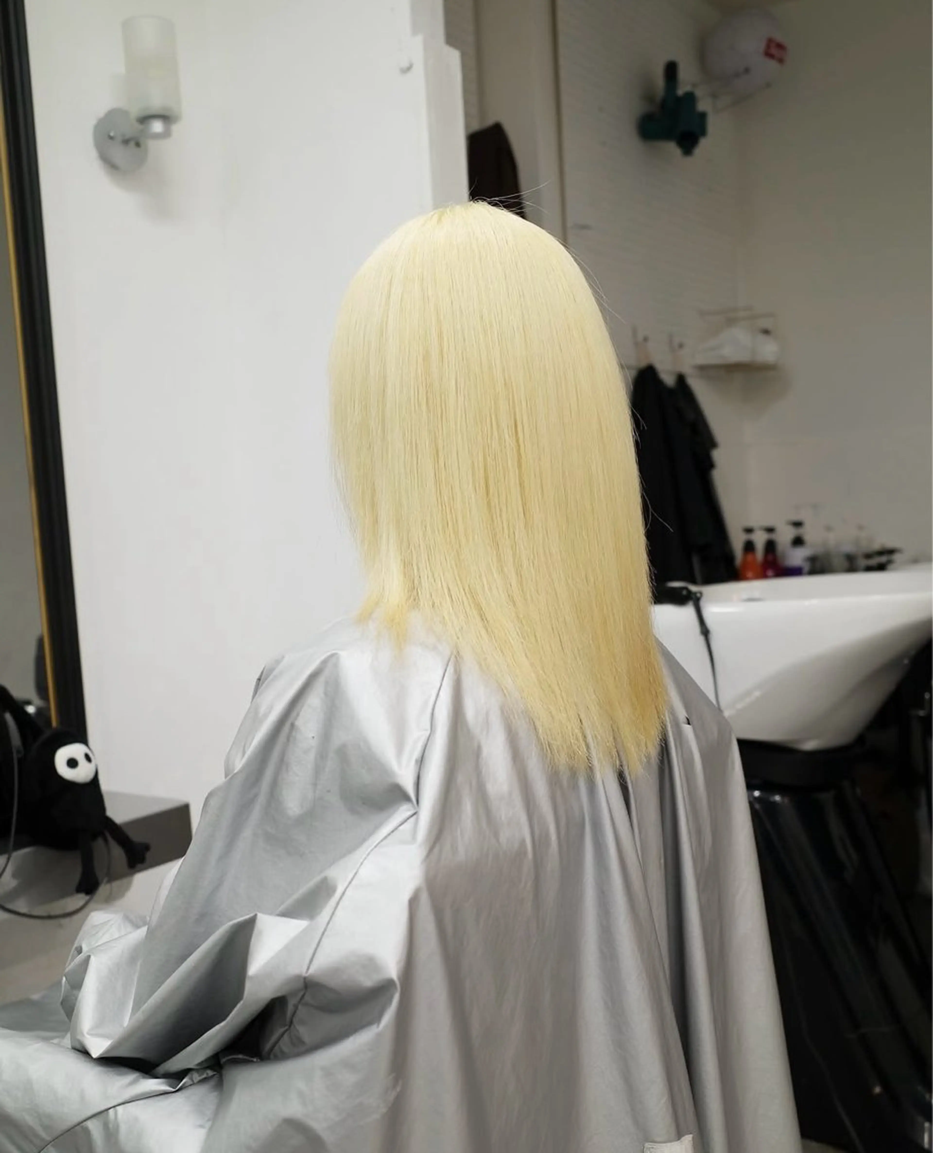 ミディアム カラー ヘアアレンジ ブリーチ ブロンド 🫟ダブルカラー 小島千夏🫟のヘアスタイル