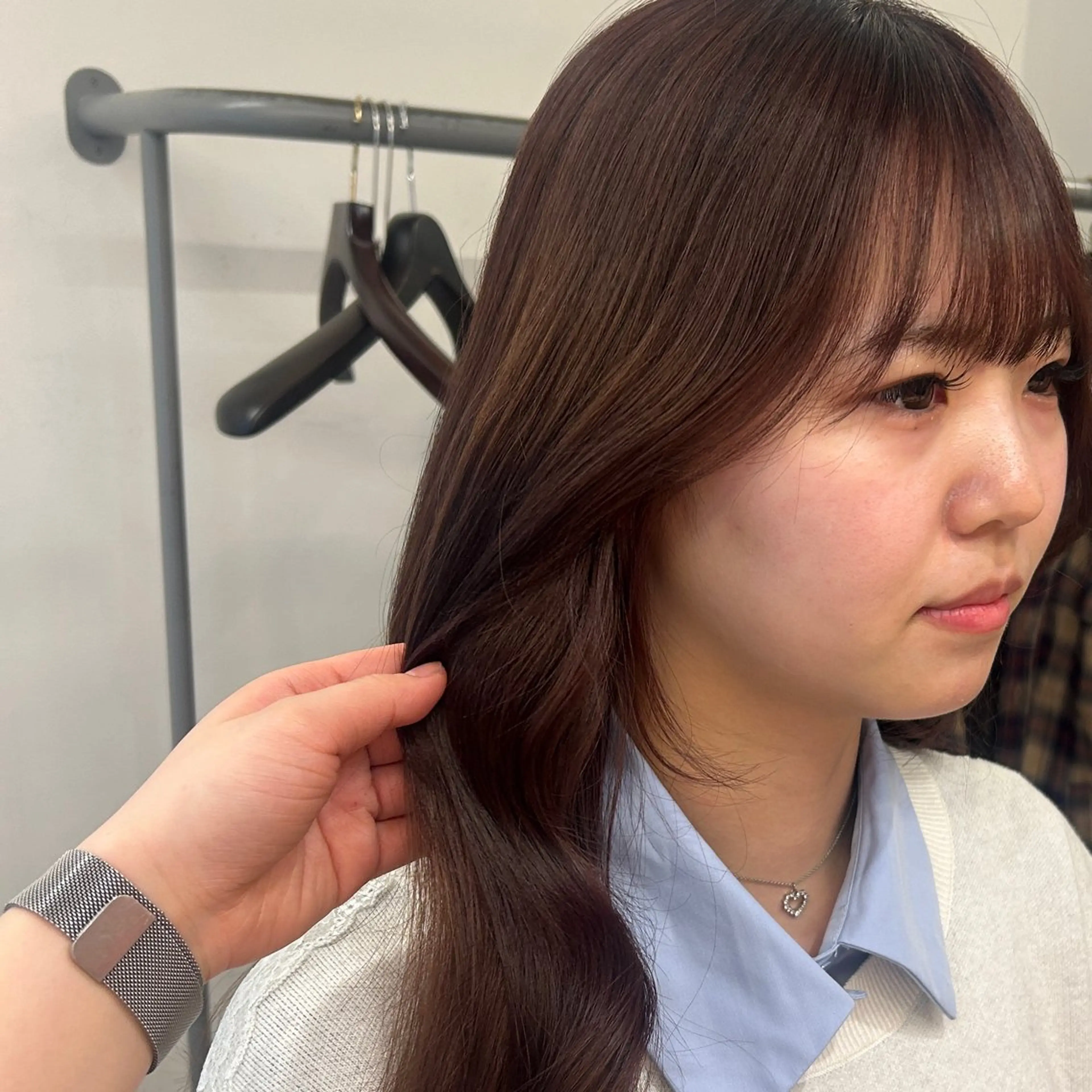 ロング カラー ブラウンカラー ピンクカラー ピンクブラウン ヘアカラー kei 🧤⭐️🪐のヘアスタイル