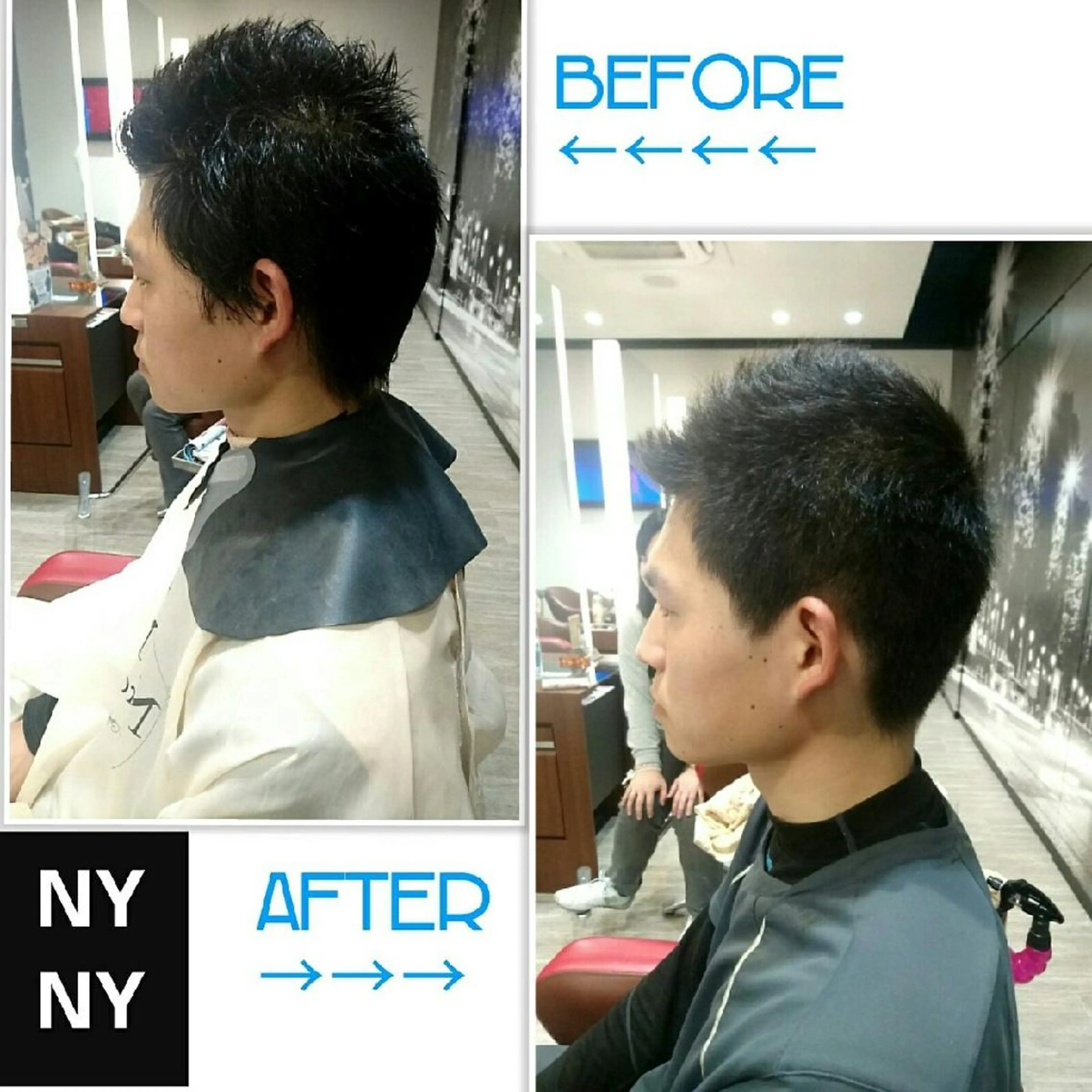 メンズ カット パーマ ブリーチ/ヘアケア/ 艶髪/イギチハルのヘアスタイル