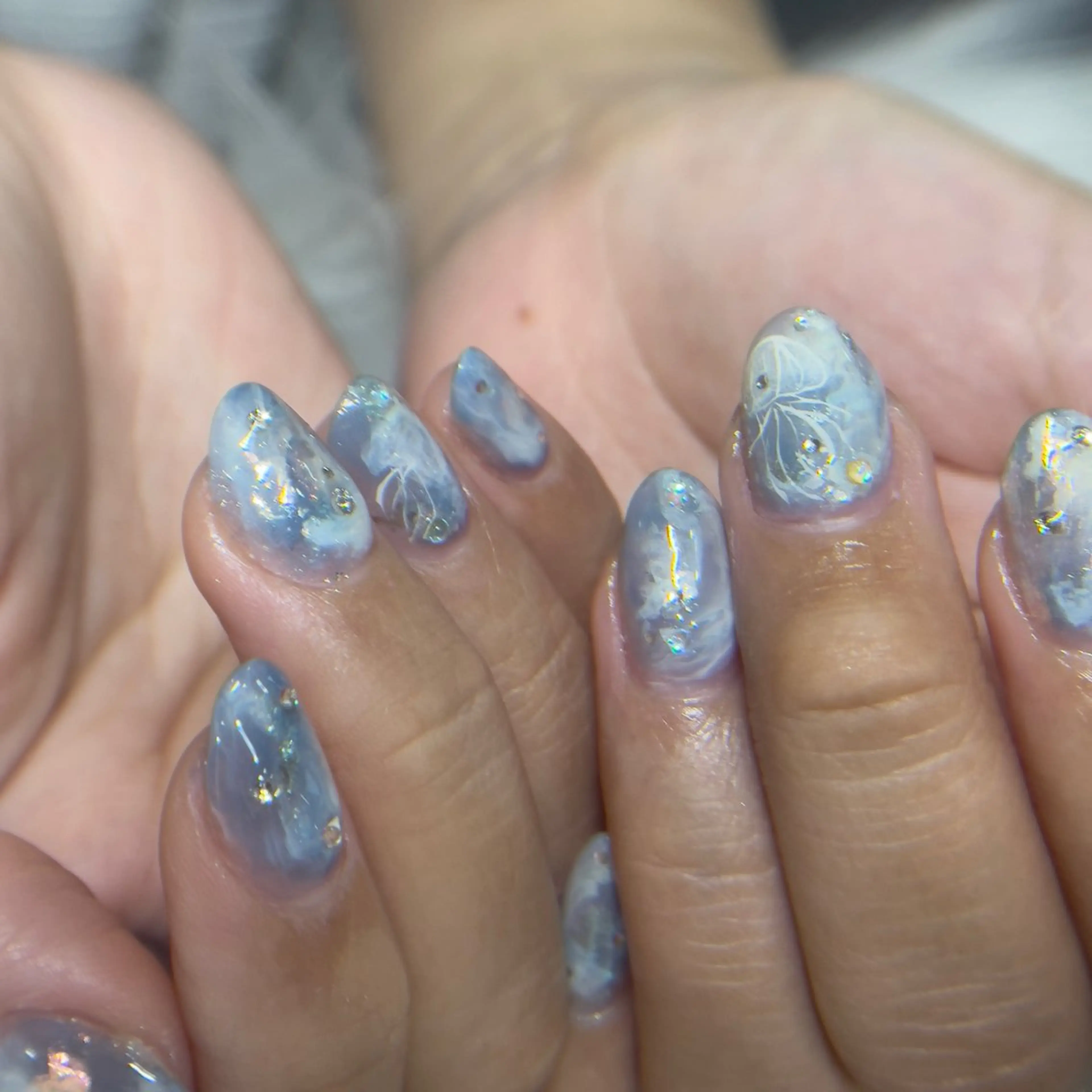 ネイル アートネイル 長さ出し フレンチネイル ジェルネイル グラデーション ハンドネイル Rin Rinのネイルデザイン