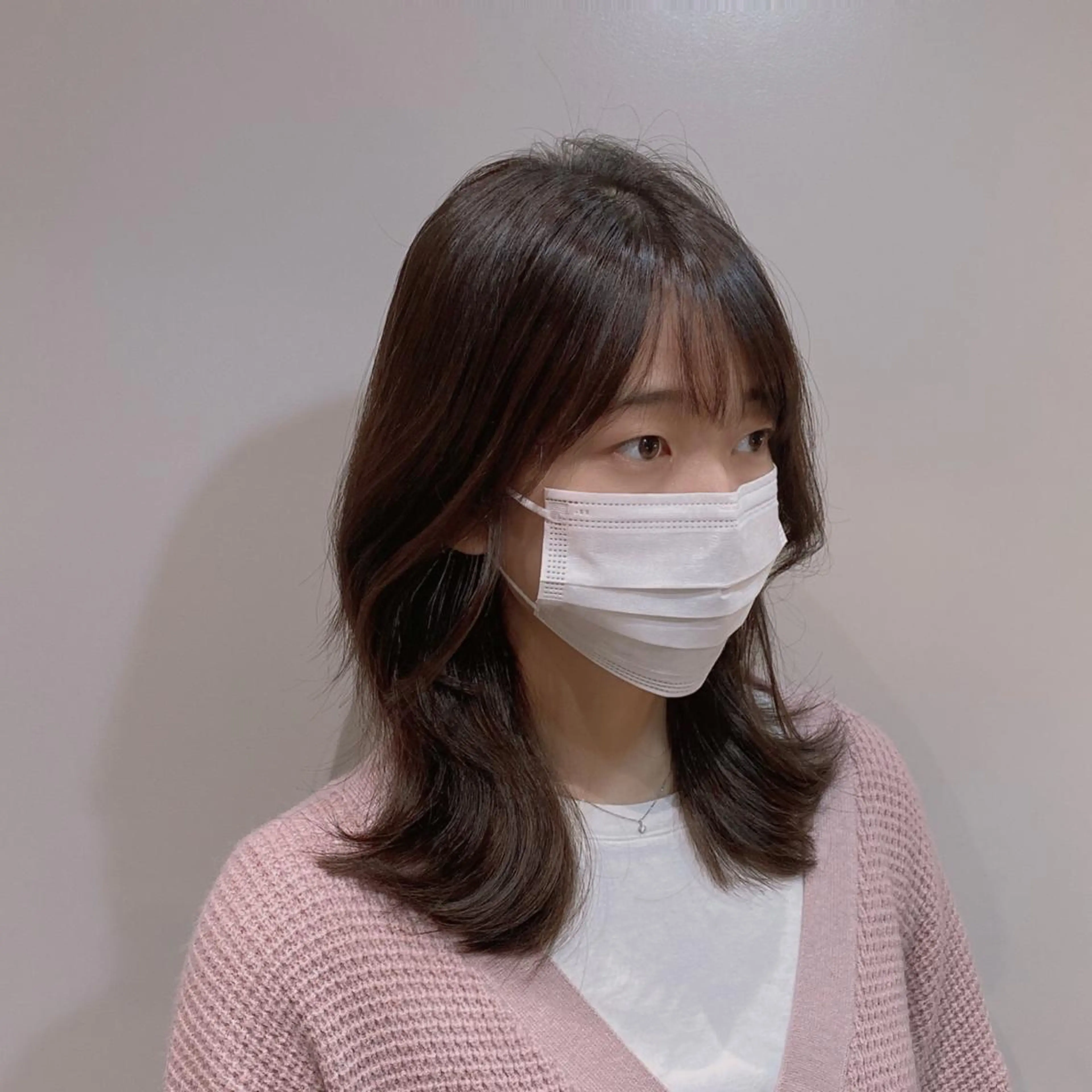 ミディアム カット ヘアカラー トリートメント La paix所属・パーソナルカラー lapiax阿部のヘアスタイル