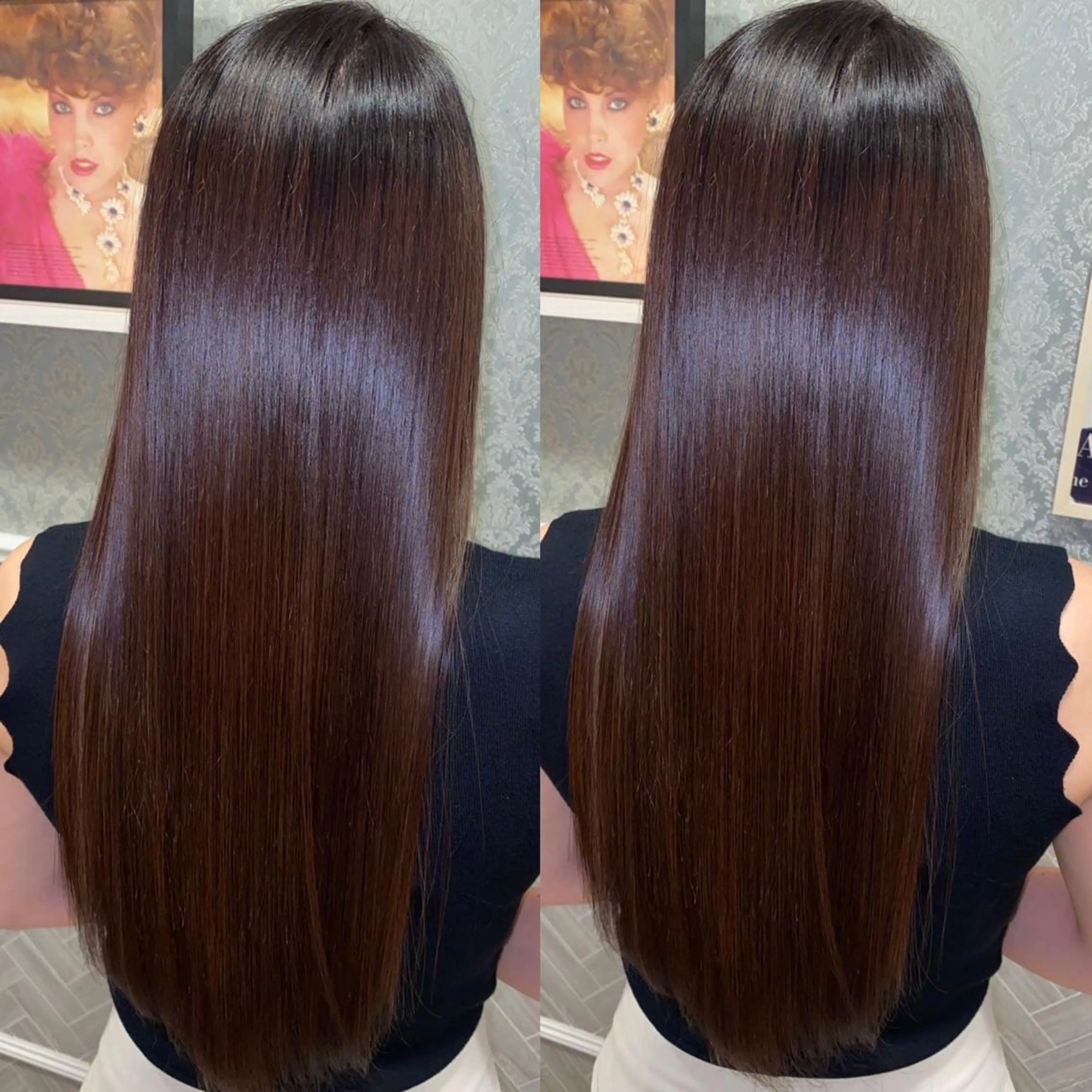 ロング カラー パーマ 縮毛/レイヤー 韓国/橋口のヘアスタイル