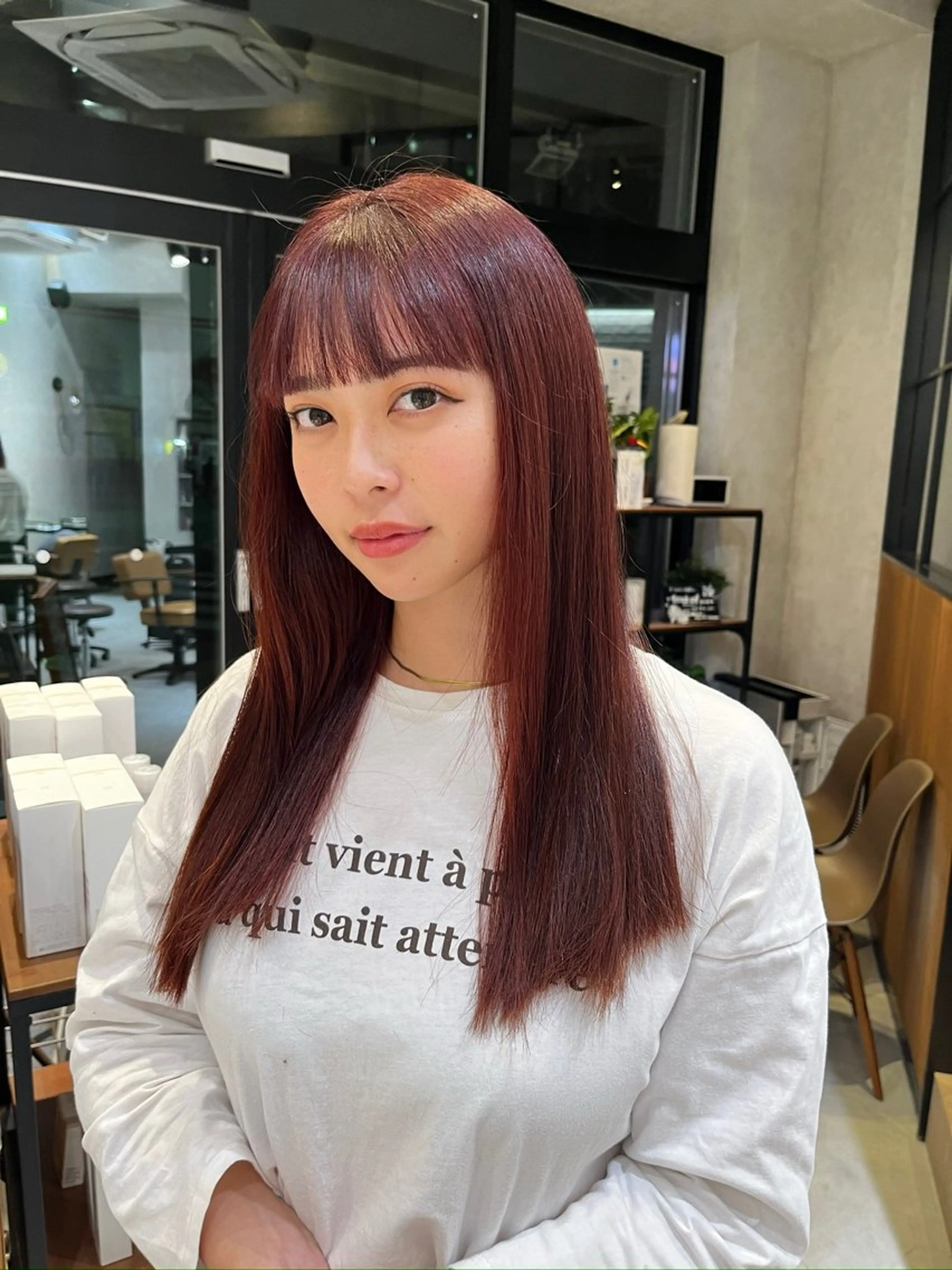 ロング カラー yuuri🎀/大宮 /韓国ヘア/レイヤーのヘアスタイル