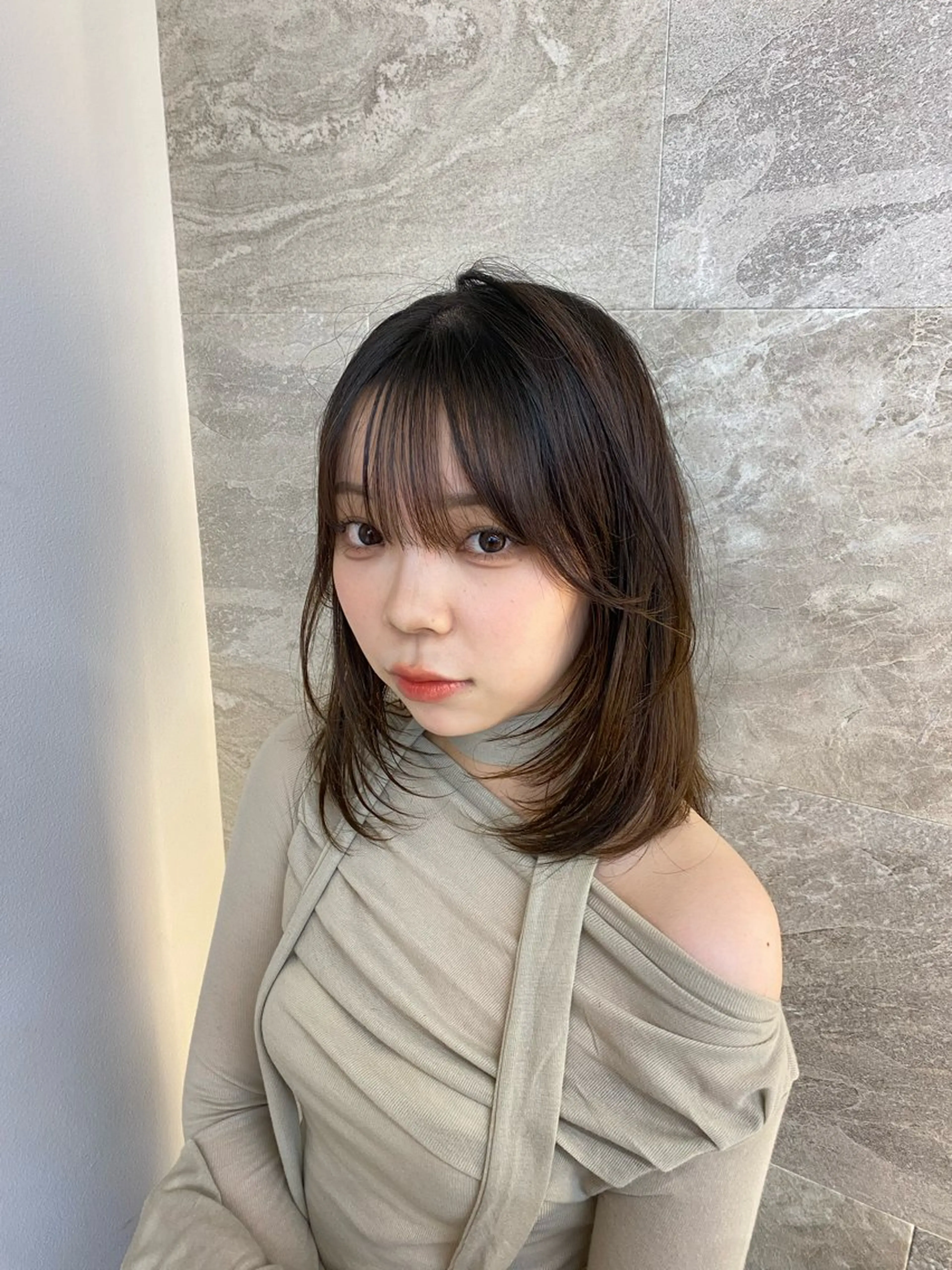 ミディアム カット トリートメント ショート×顔周り× 縮毛矯正/Jirouのヘアスタイル