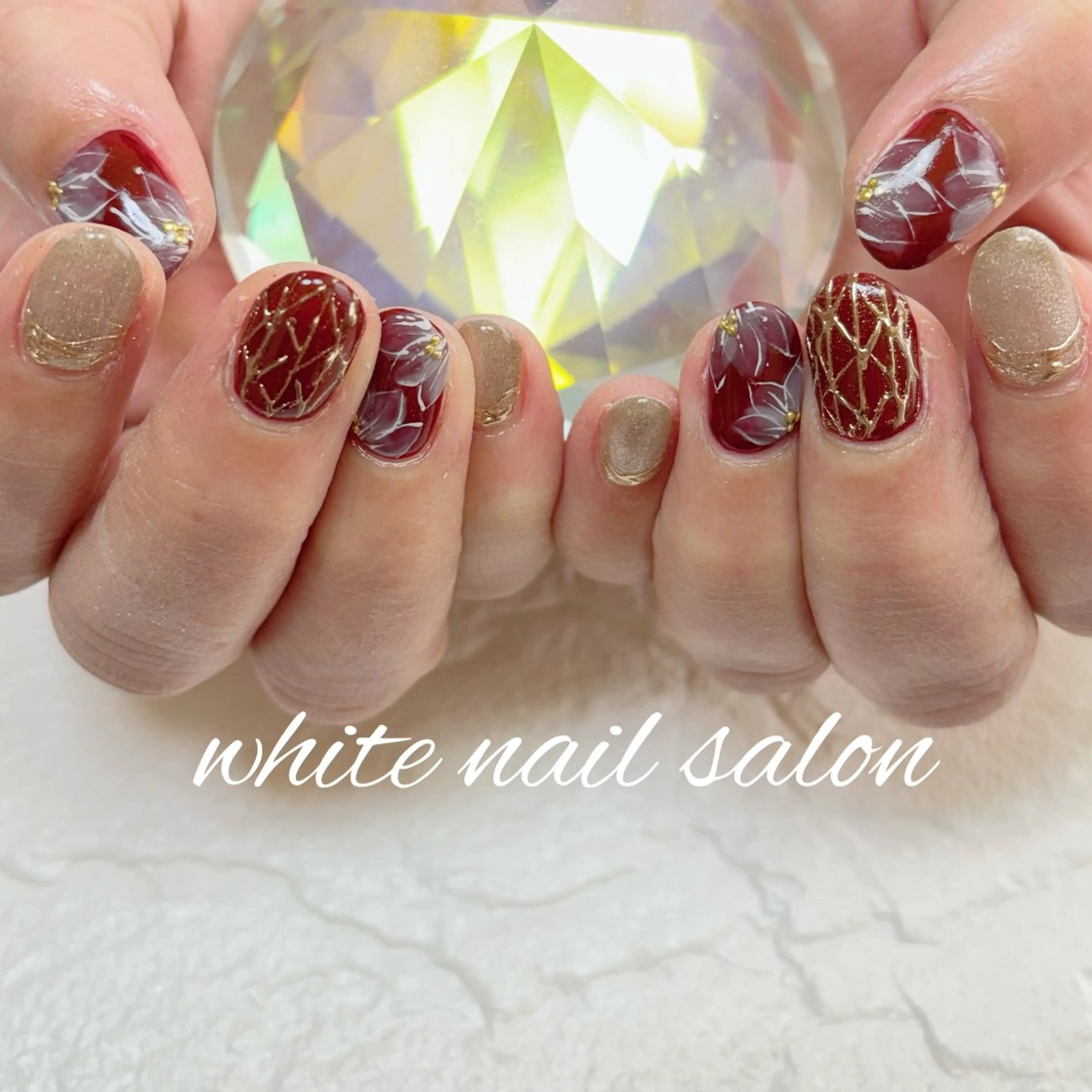 ネイル フットネイル ハンドネイル white nail salonのネイルデザイン