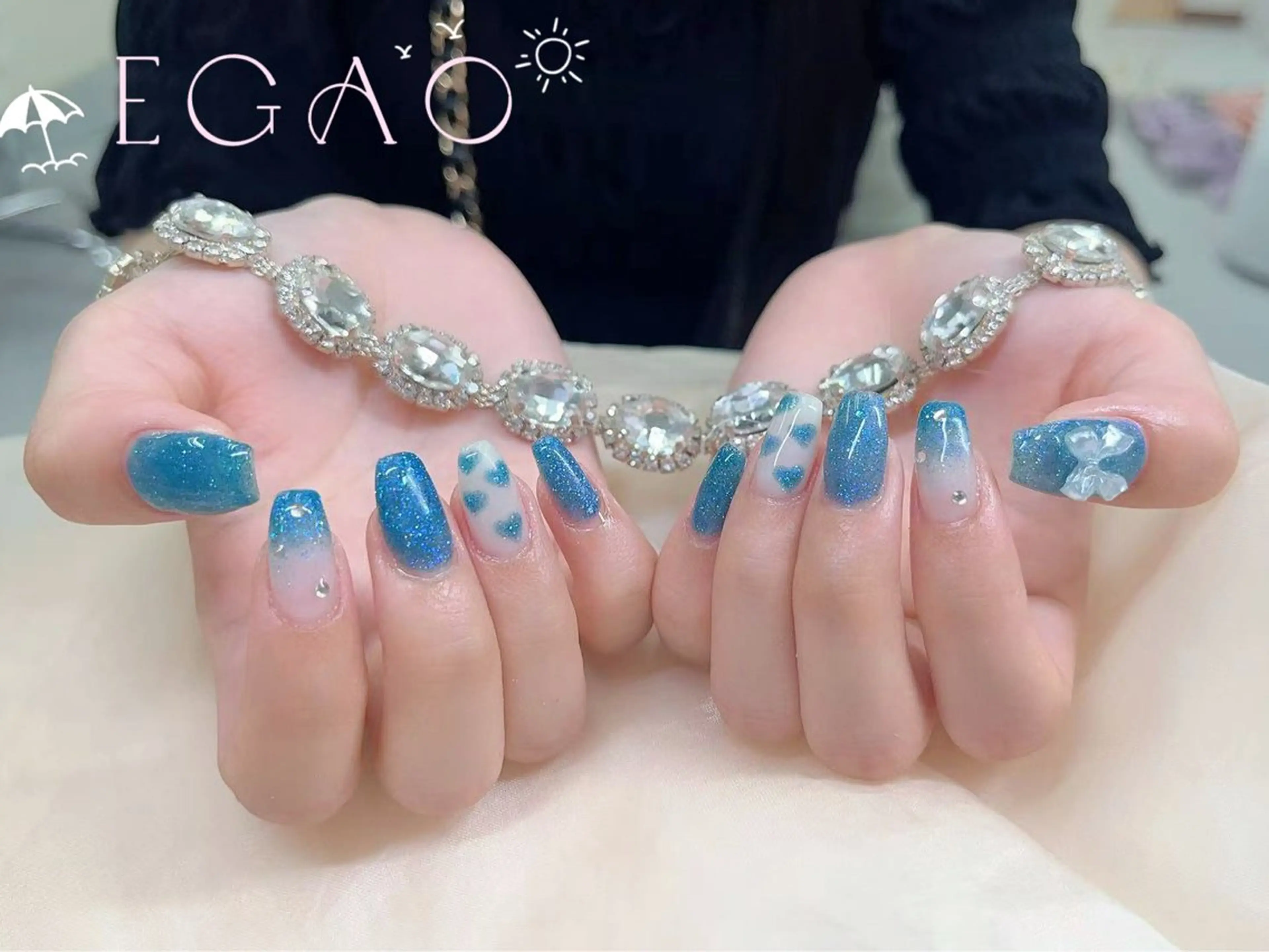 ネイル アートネイル フットネイル フレンチネイル ジェルネイル グラデーション ハンドネイル Egao Nail錦糸町店のネイルデザイン