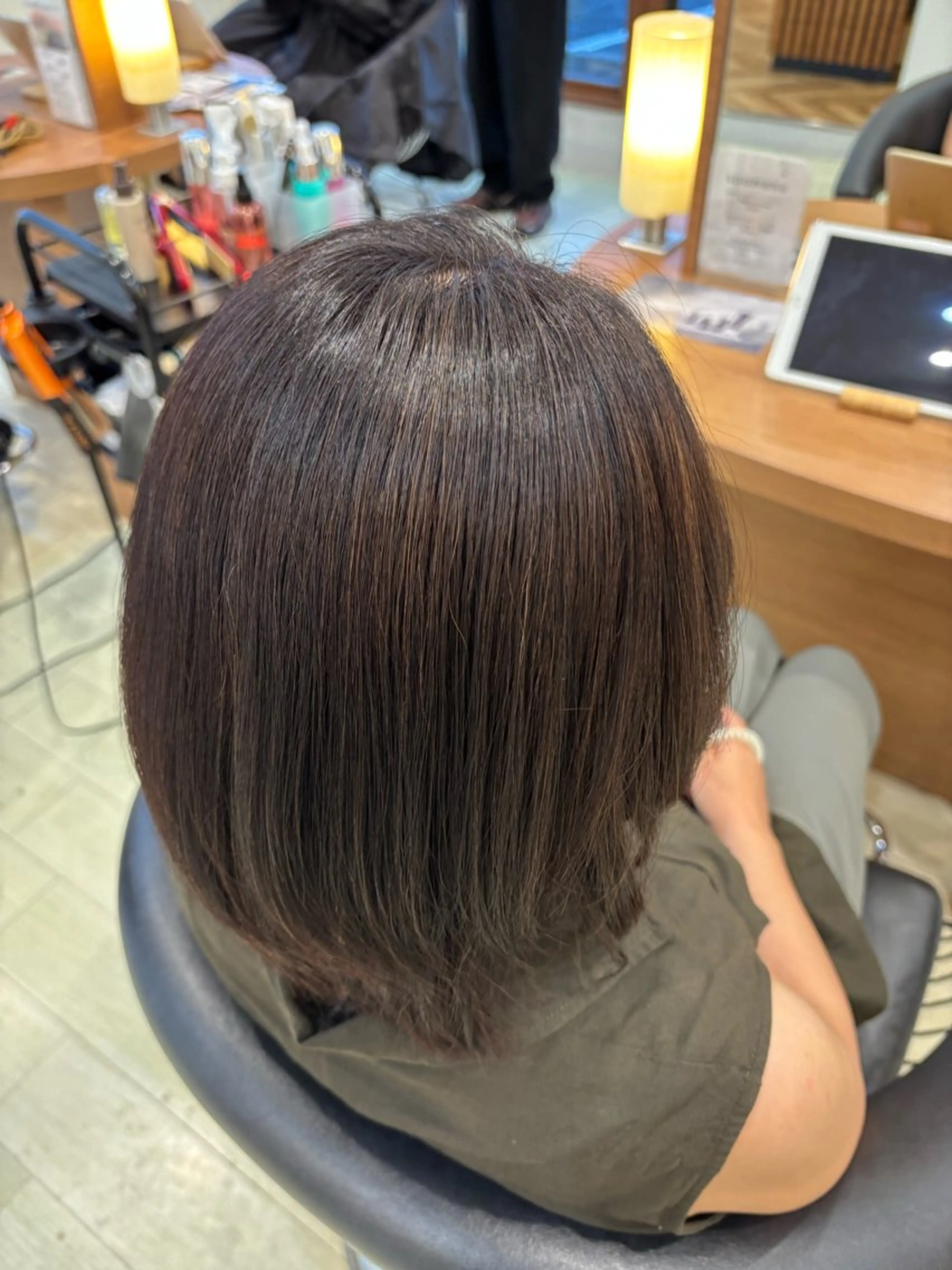 カラー 暖色❤️艶カラー/ あおいのヘアスタイル