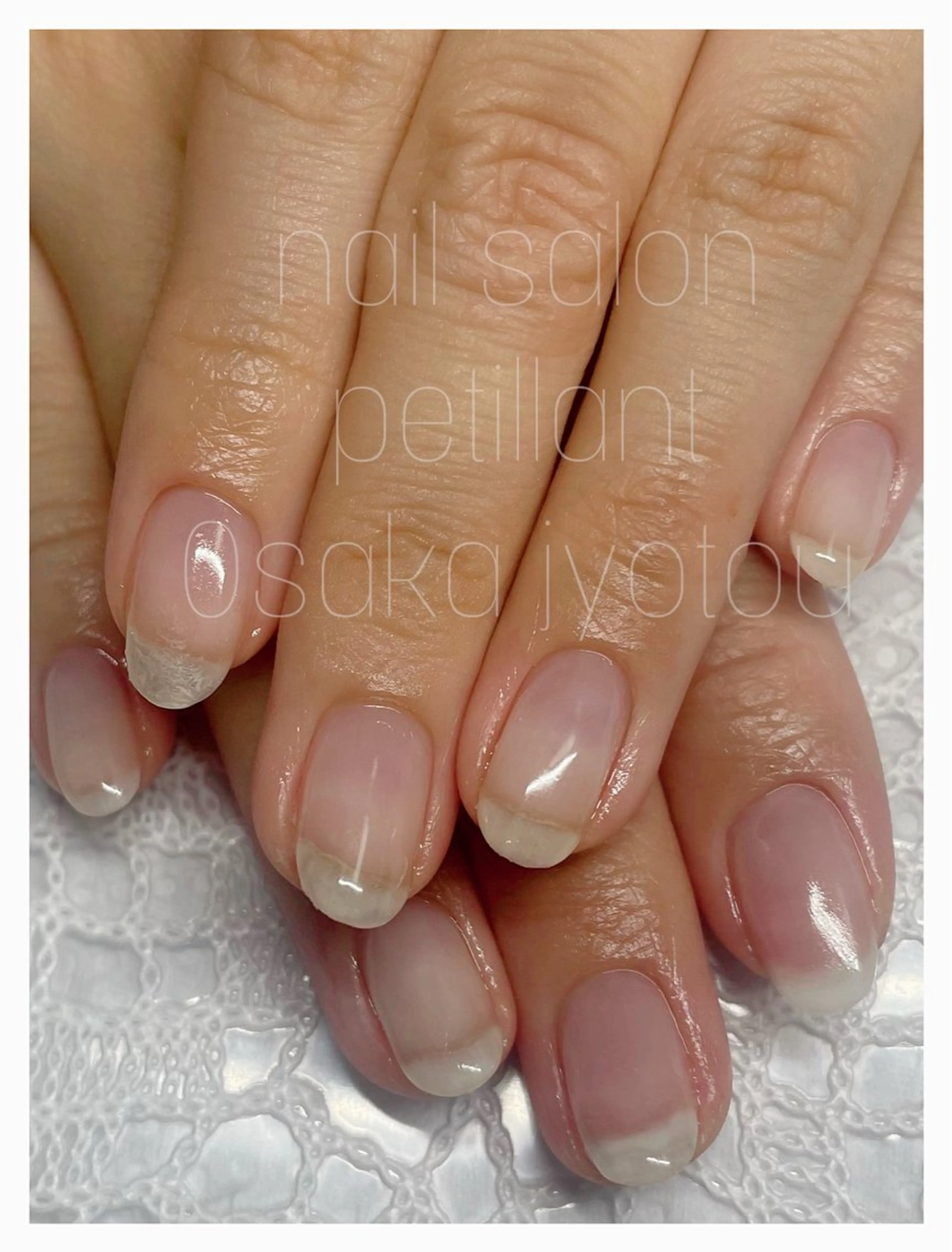 ネイル アートネイル クリアネイル nail salon petillantのネイルデザイン