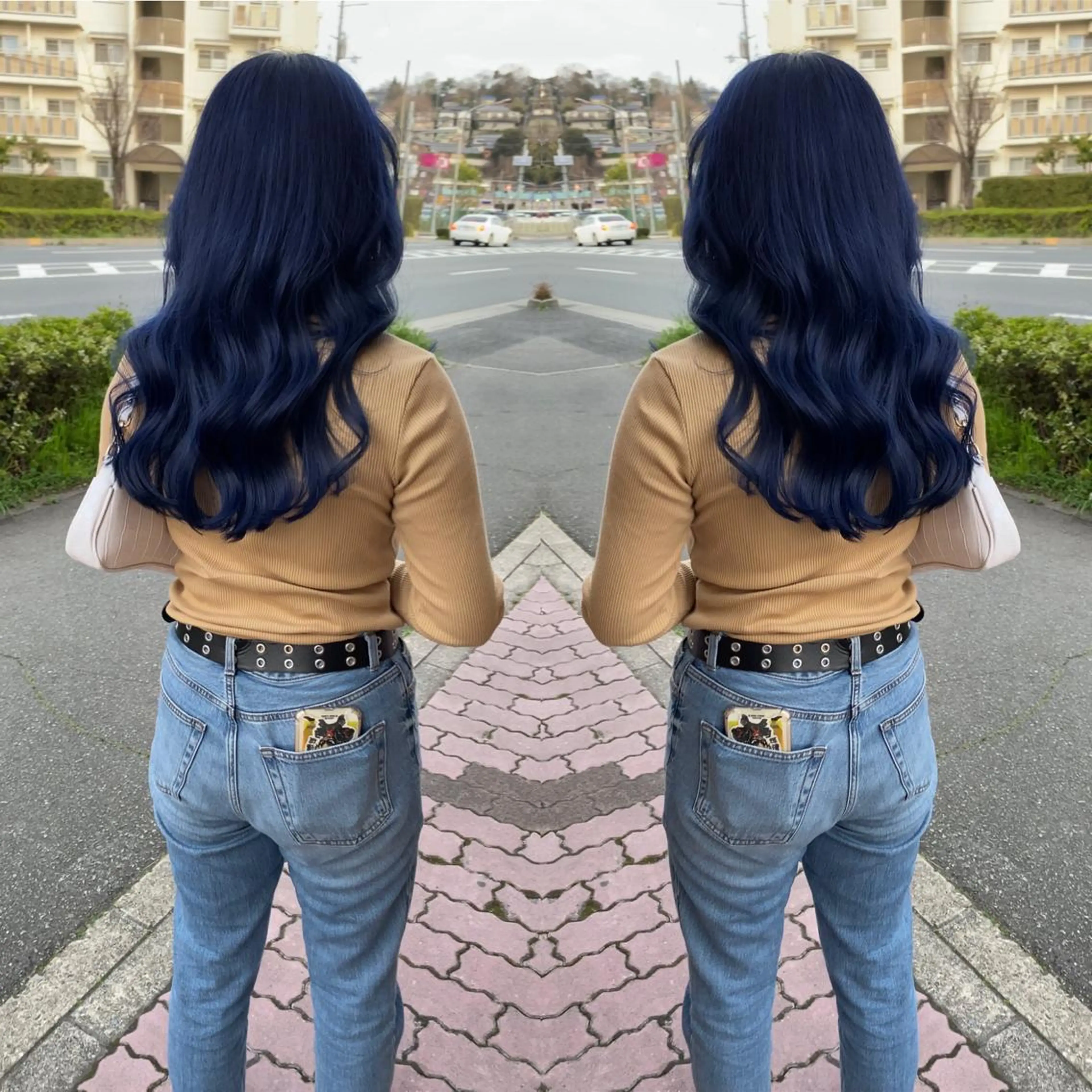 セミロング ashida yuukiのヘアスタイル