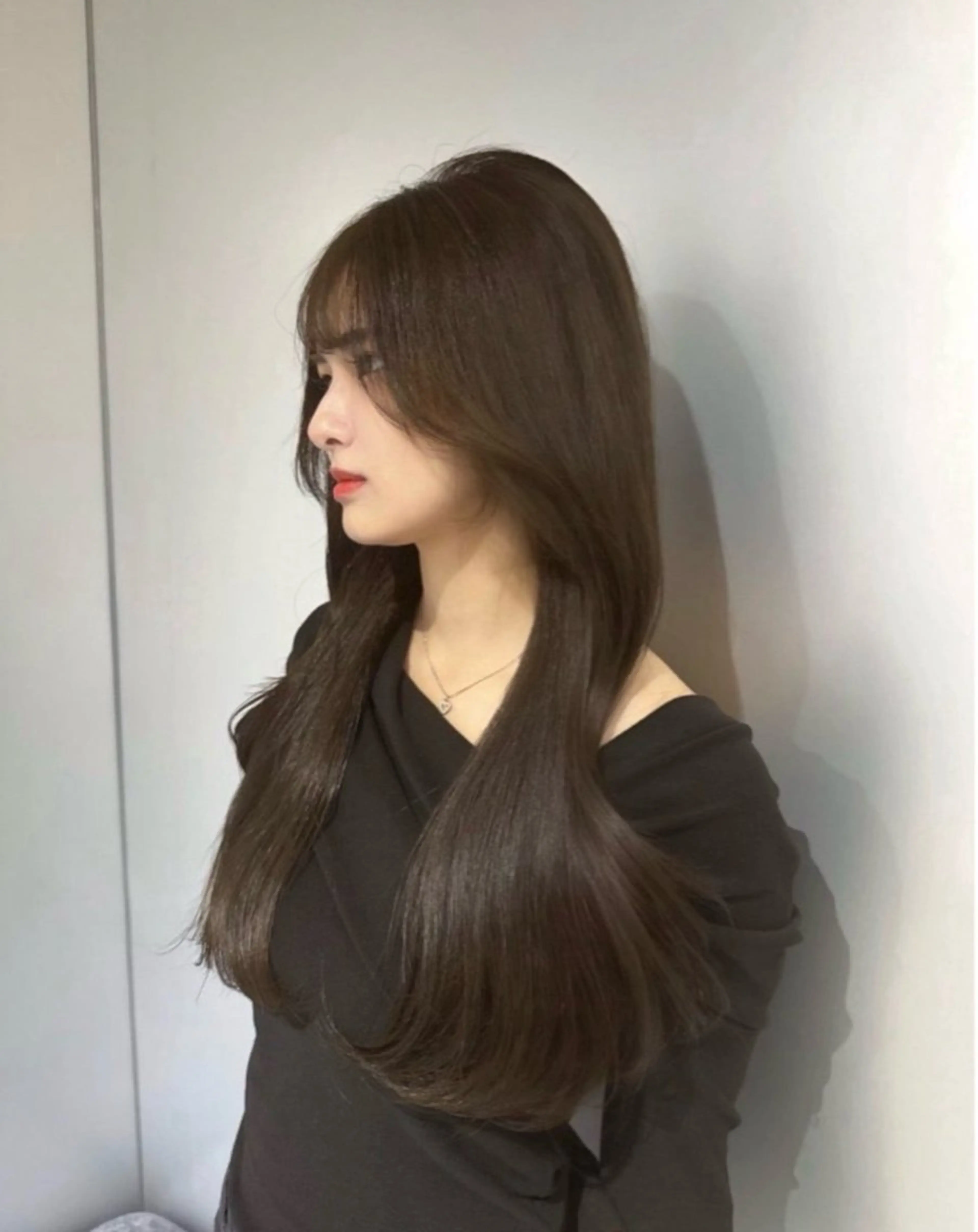 ロング カット パーマ 透明感×髪質改善× エクステそうまのヘアスタイル