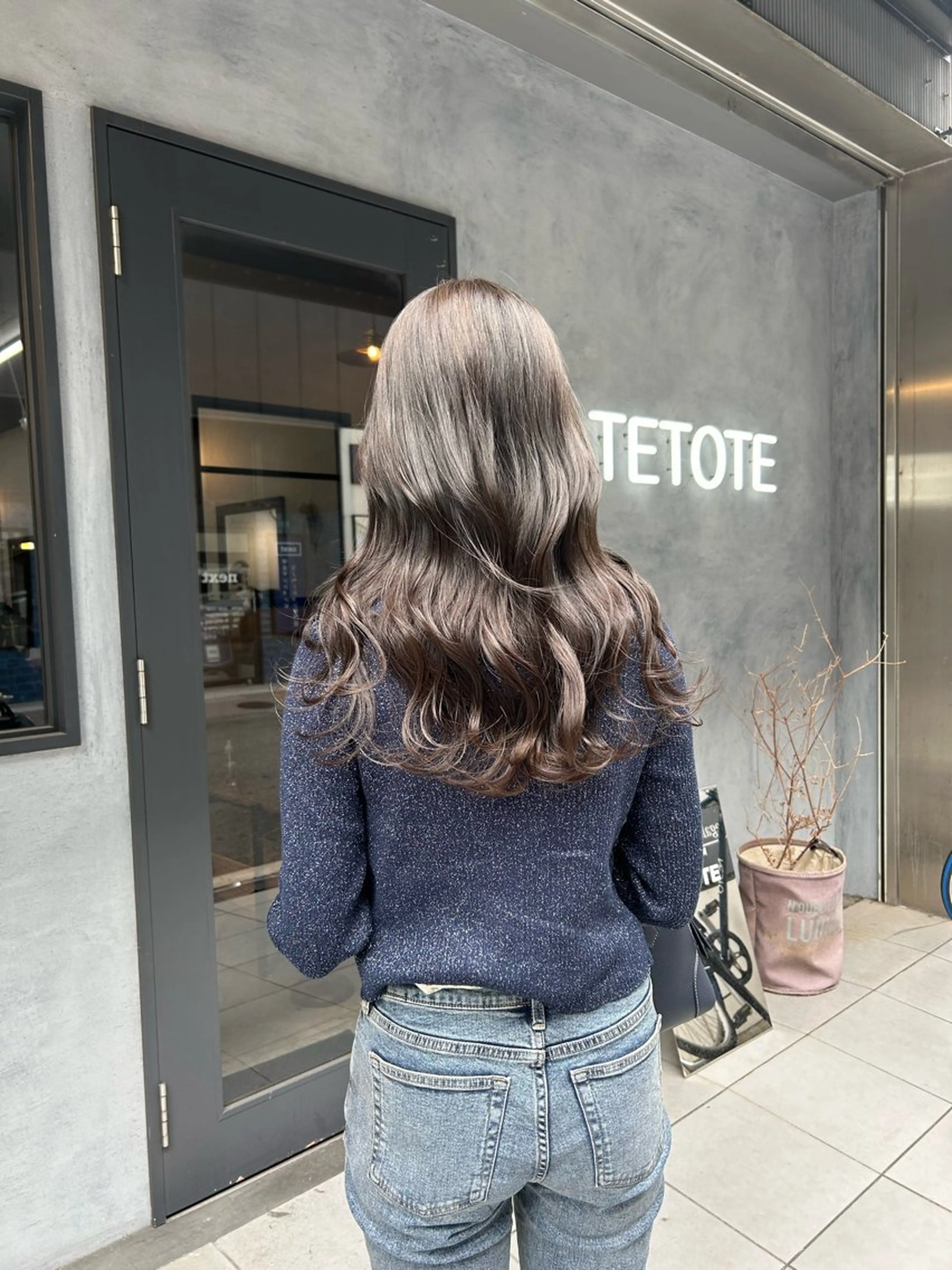 ロング カラー カット ヘアカラー トリートメント いなみね はるきのヘアスタイル