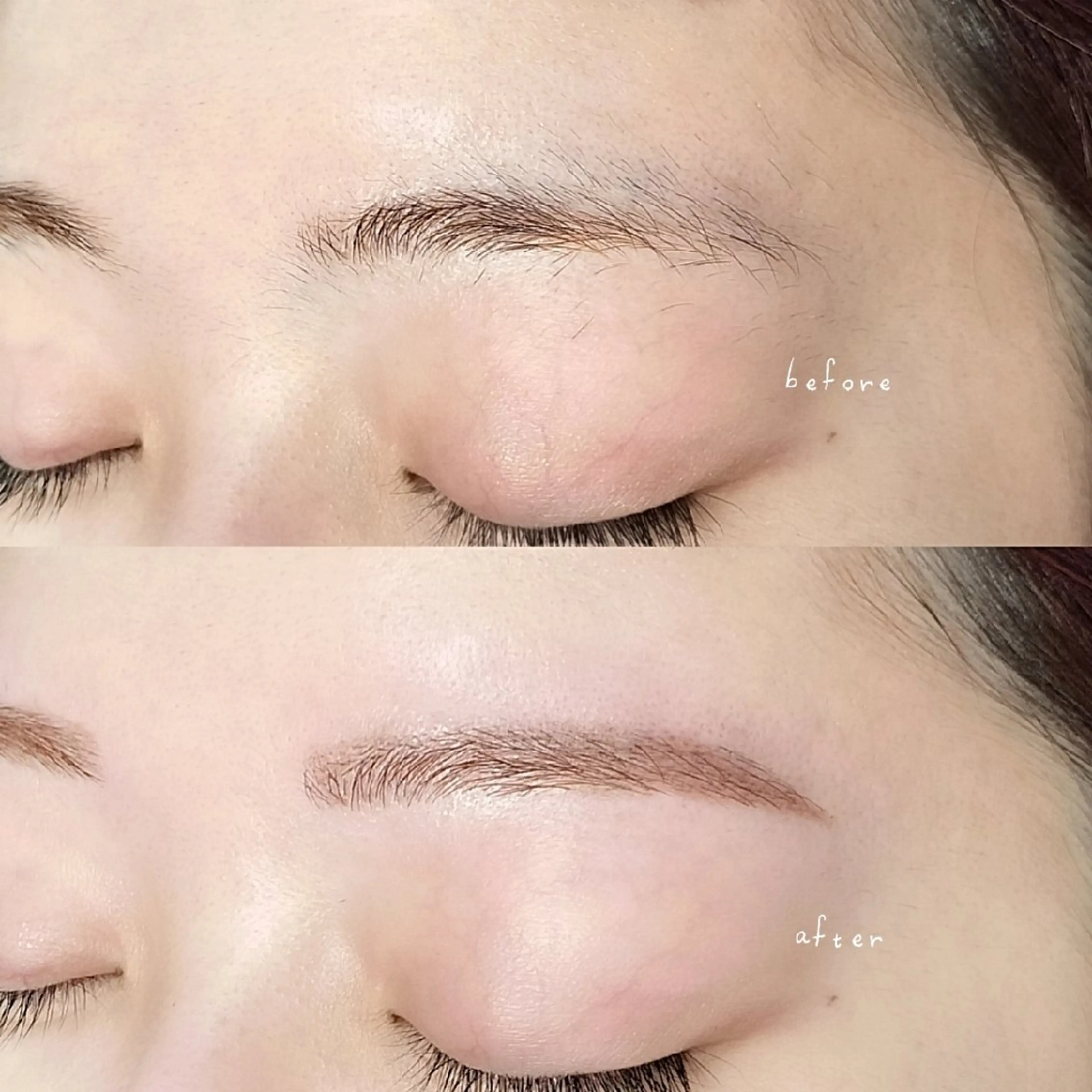 美眉毛ワックス脱毛(間引き込み)＋眉トーンアップの写真