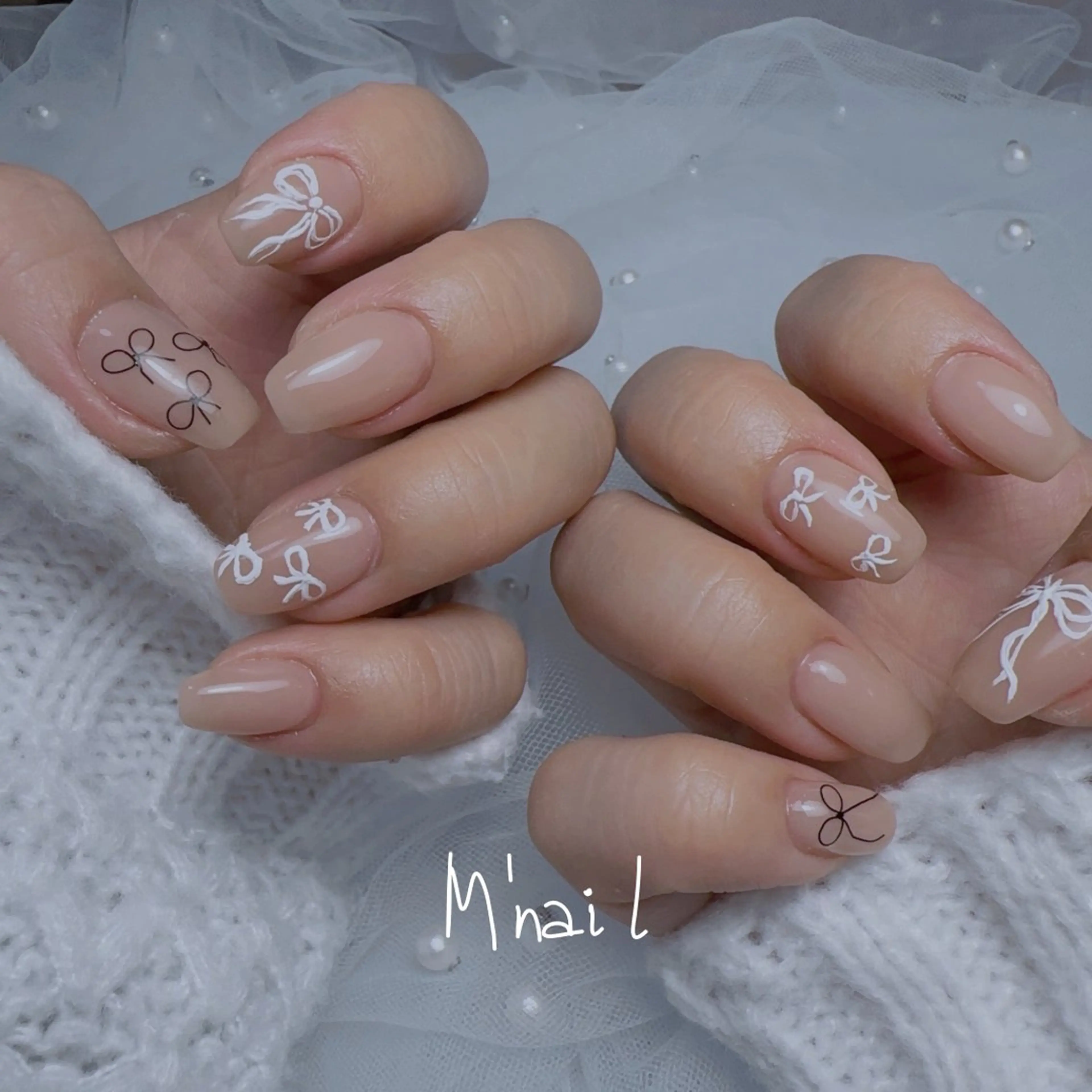 ネイル リボン M' nailのネイルデザイン