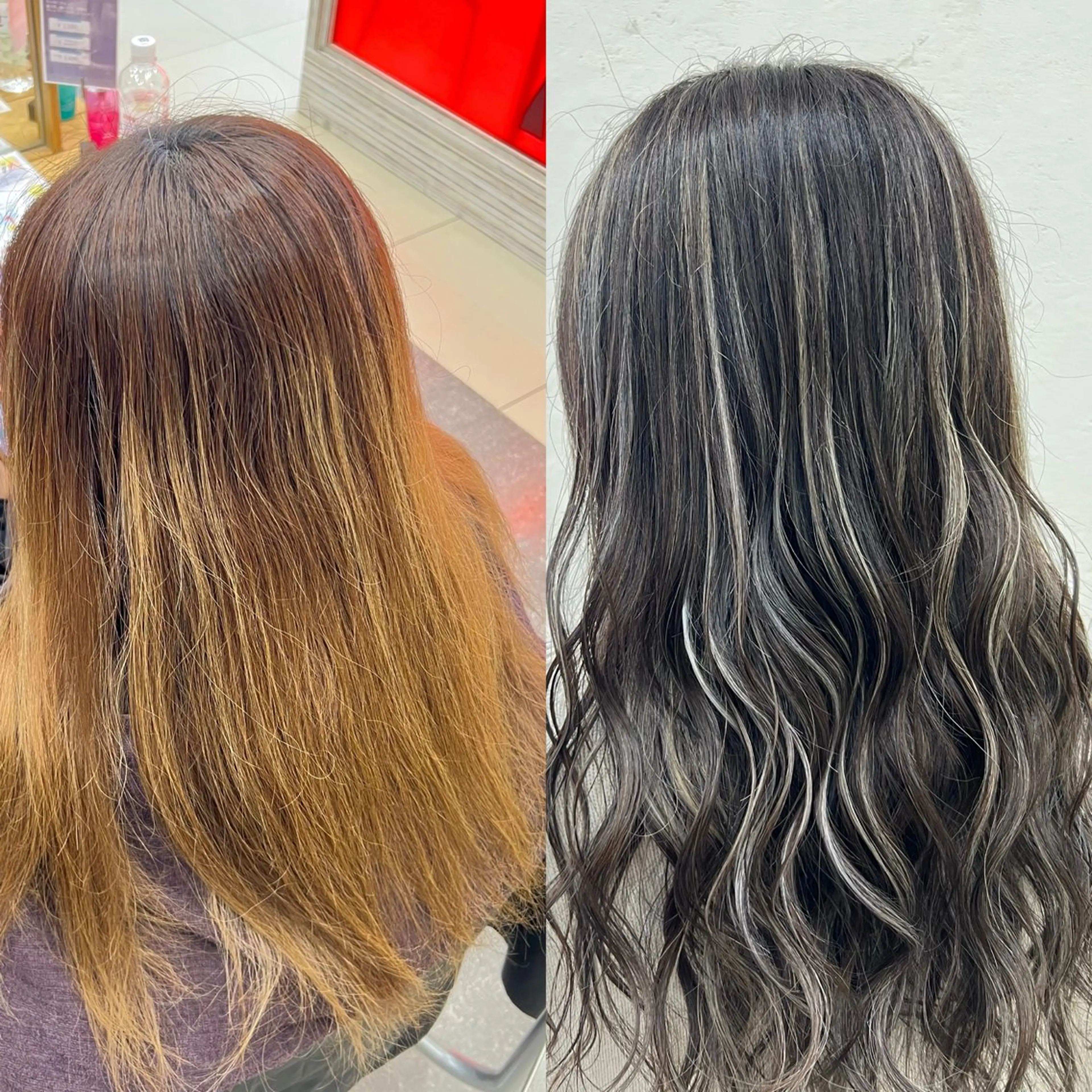 ロング カラー ヘアカラー 太白区/白髪ぼかし ハイライト/千葉達人のヘアスタイル