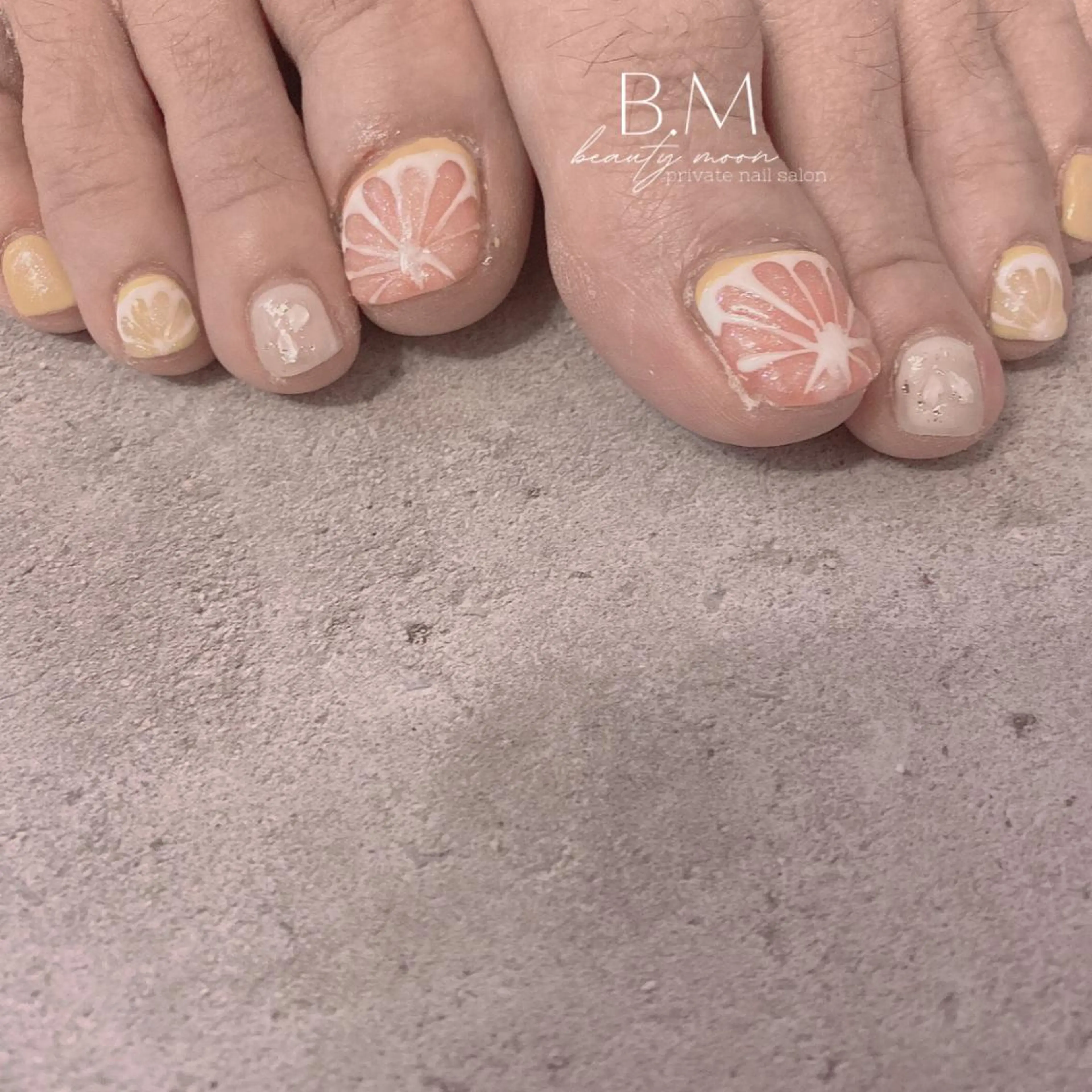 ネイル カジュアル フットネイル 春ネイル ネイルチップ beauty ☪︎moonのネイルデザイン