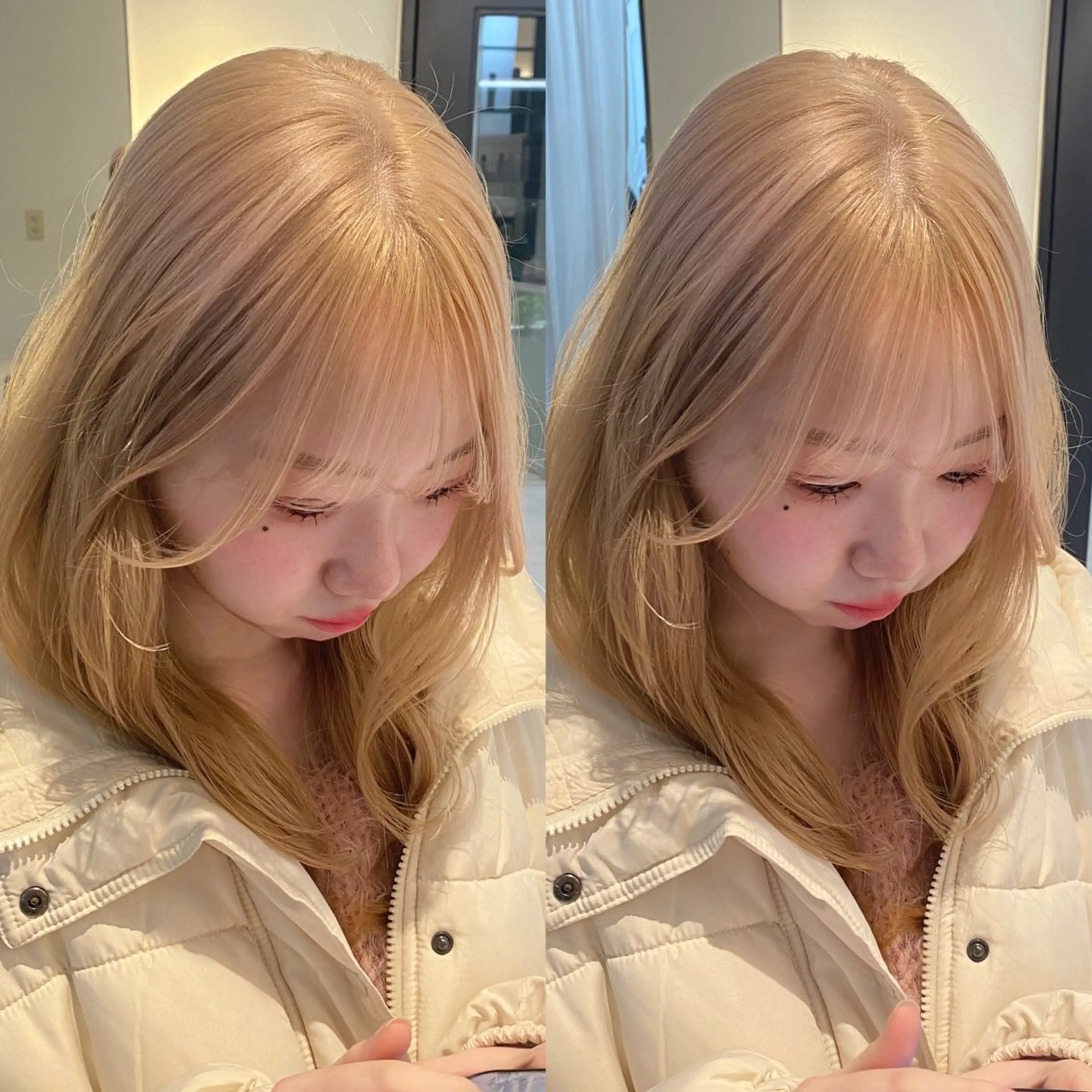 ミディアム カラー カット ヘアカラー トリートメント mai / linoah˚✧のヘアスタイル