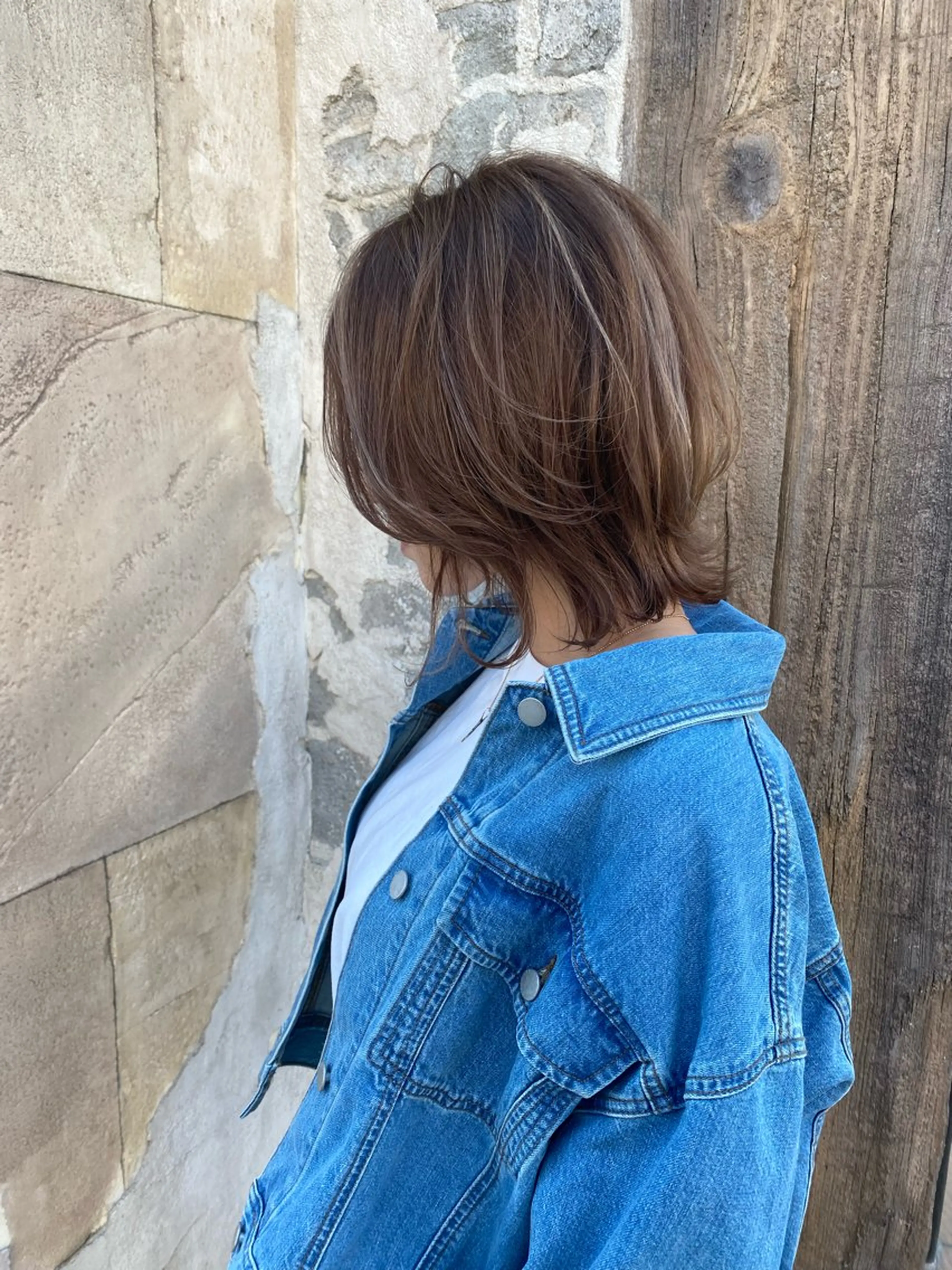 ミディアム カラー カット ヘアカラー トリートメント ショート/茅ヶ崎 タカハシ タクロウのヘアスタイル