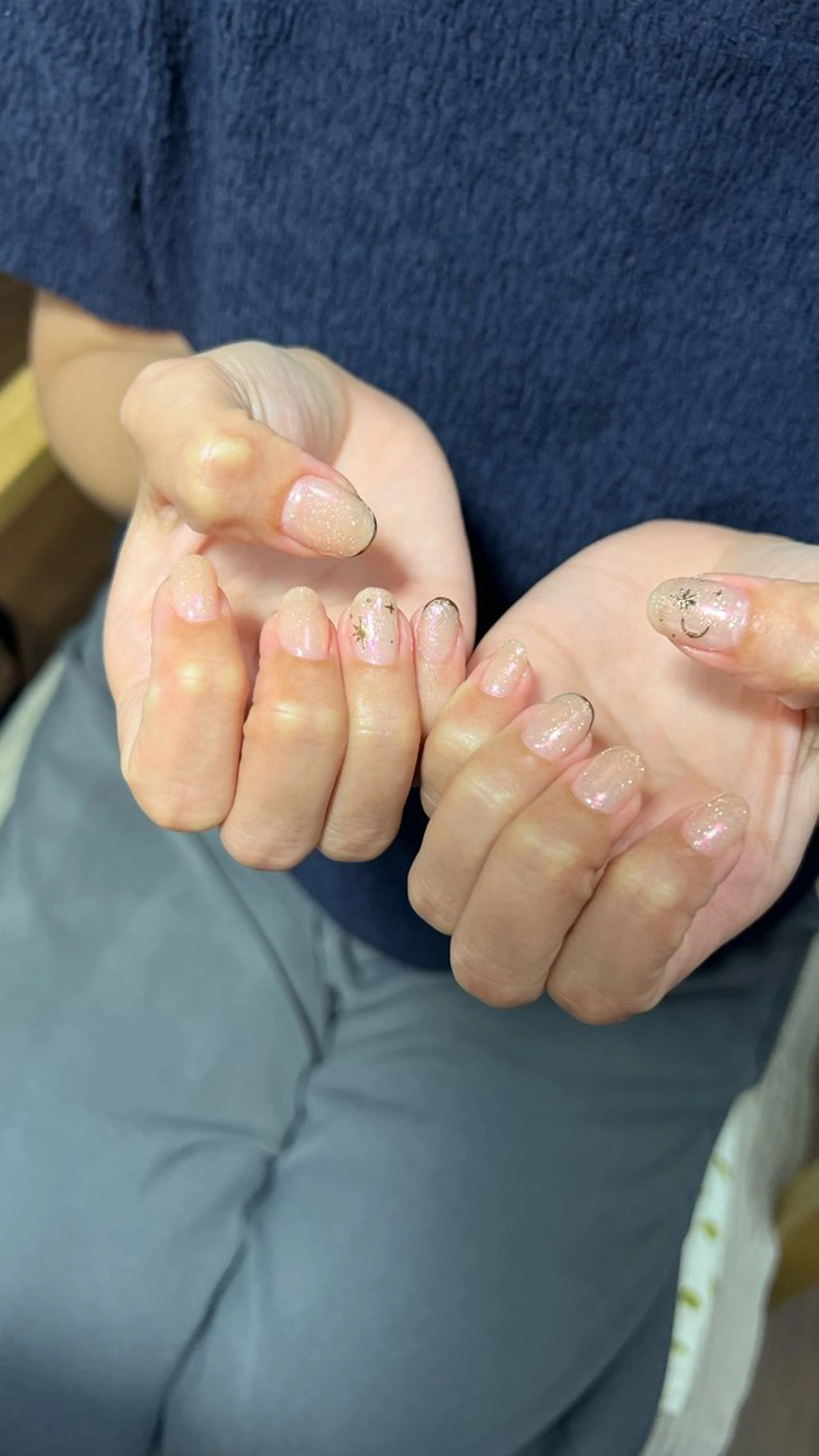 ネイル フレンチネイル ミラーネイル Yoonseul nail　いくみのネイルデザイン