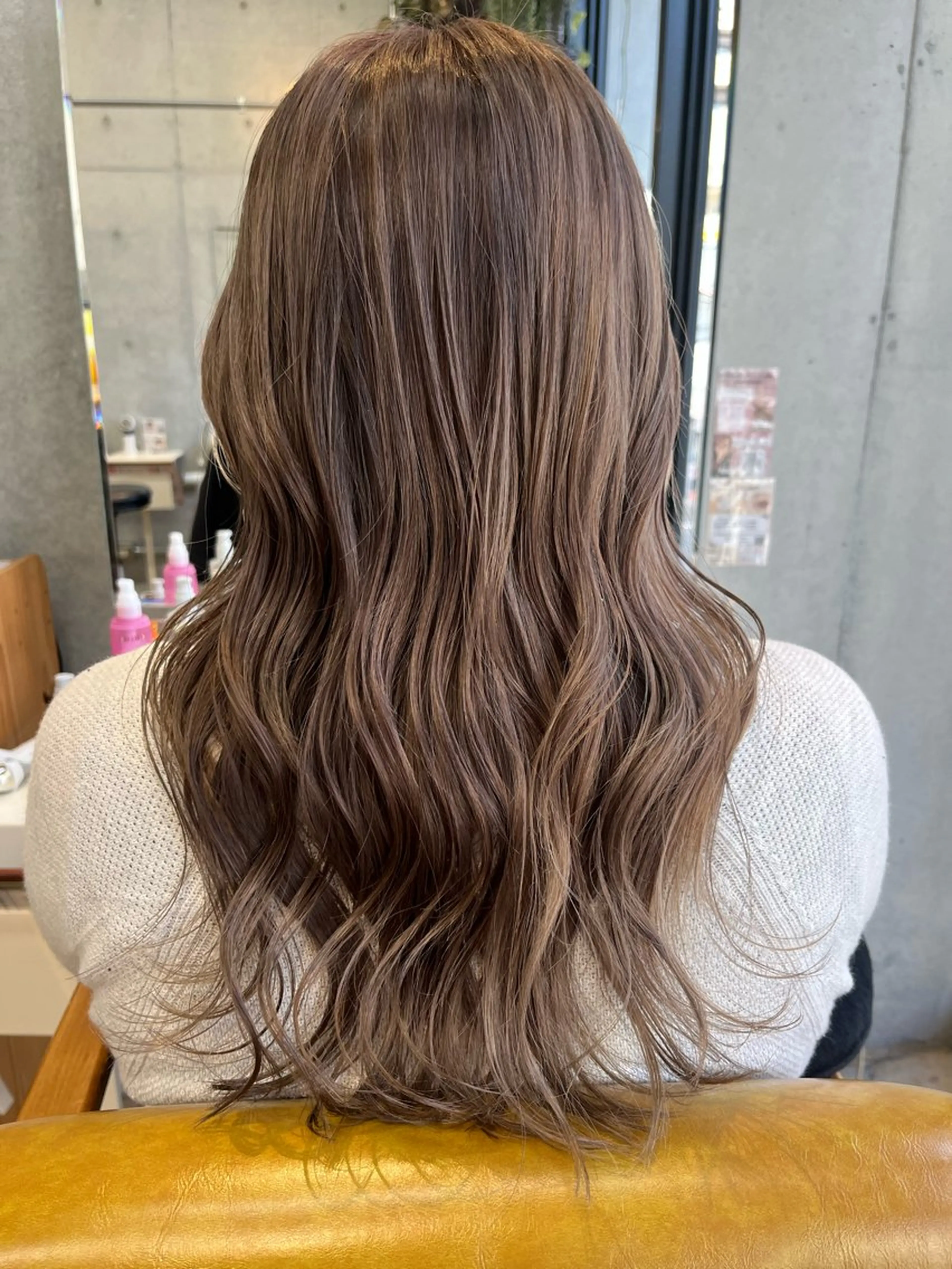 ミディアム カラー ヘアカラー 小顔似合わせカット ┊︎＊AYANO＊のヘアスタイル