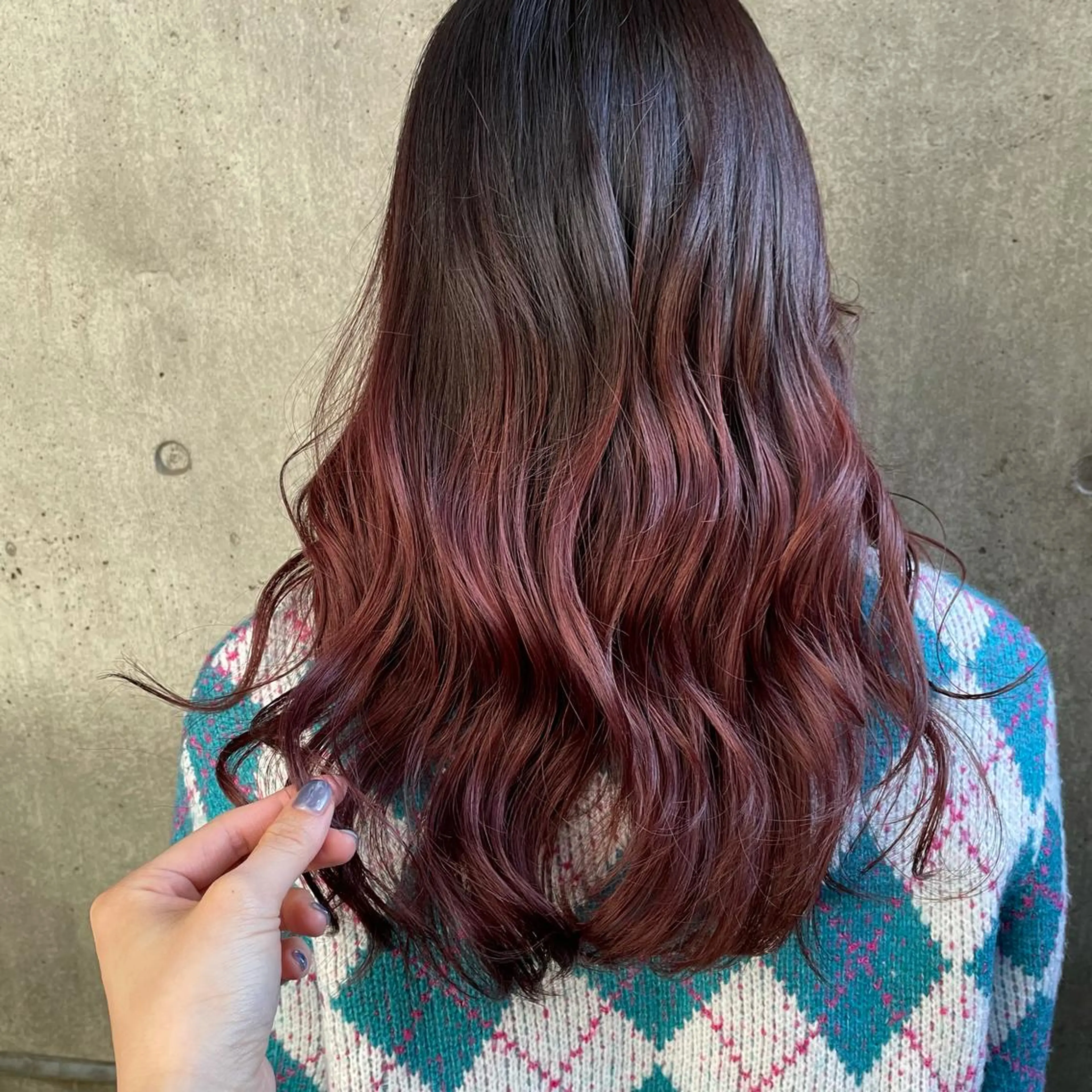 セミロング カラー もりたみかこ 美容師お休み中のヘアスタイル