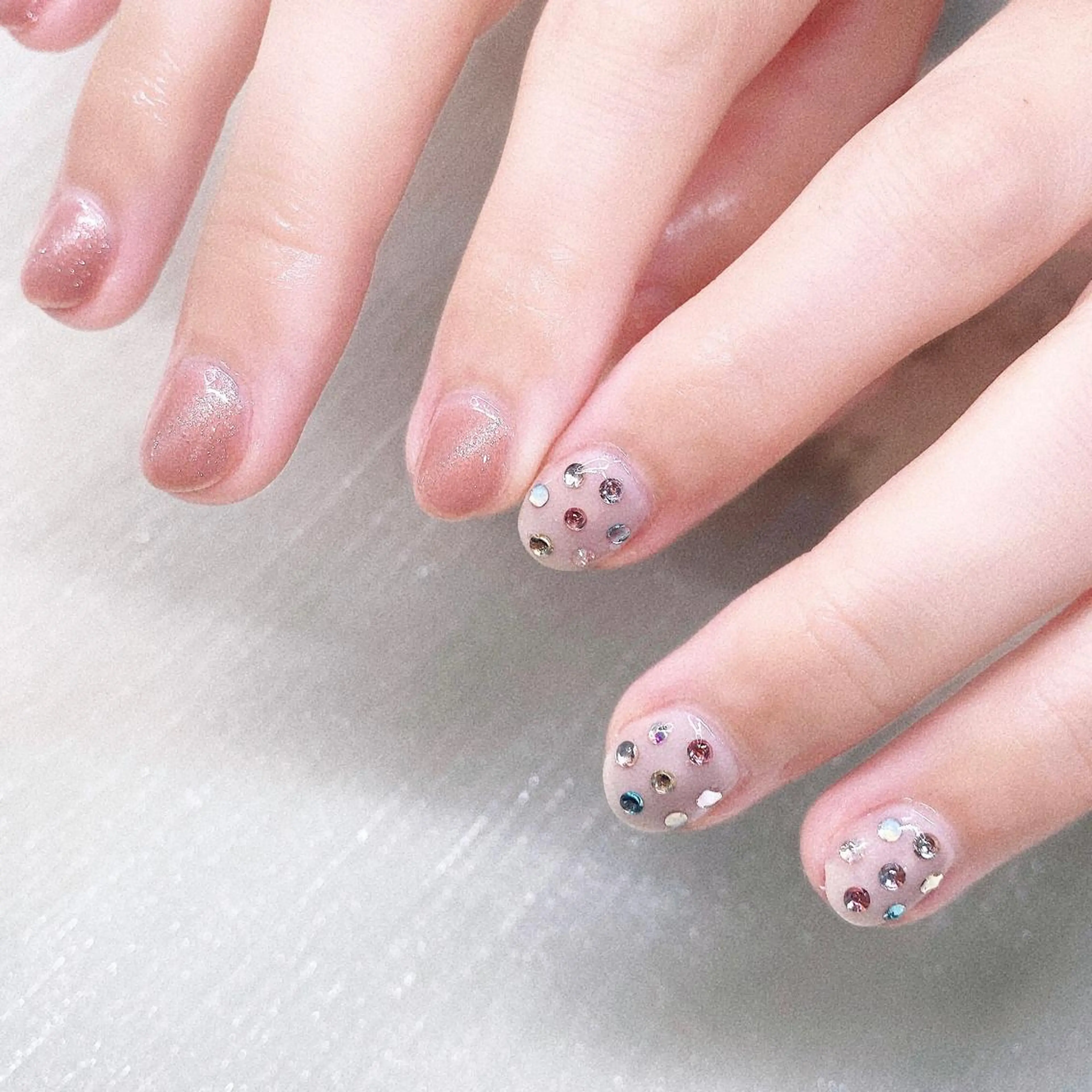 ネイル 長さ出し ハンドネイル Nailist suzuのネイルデザイン