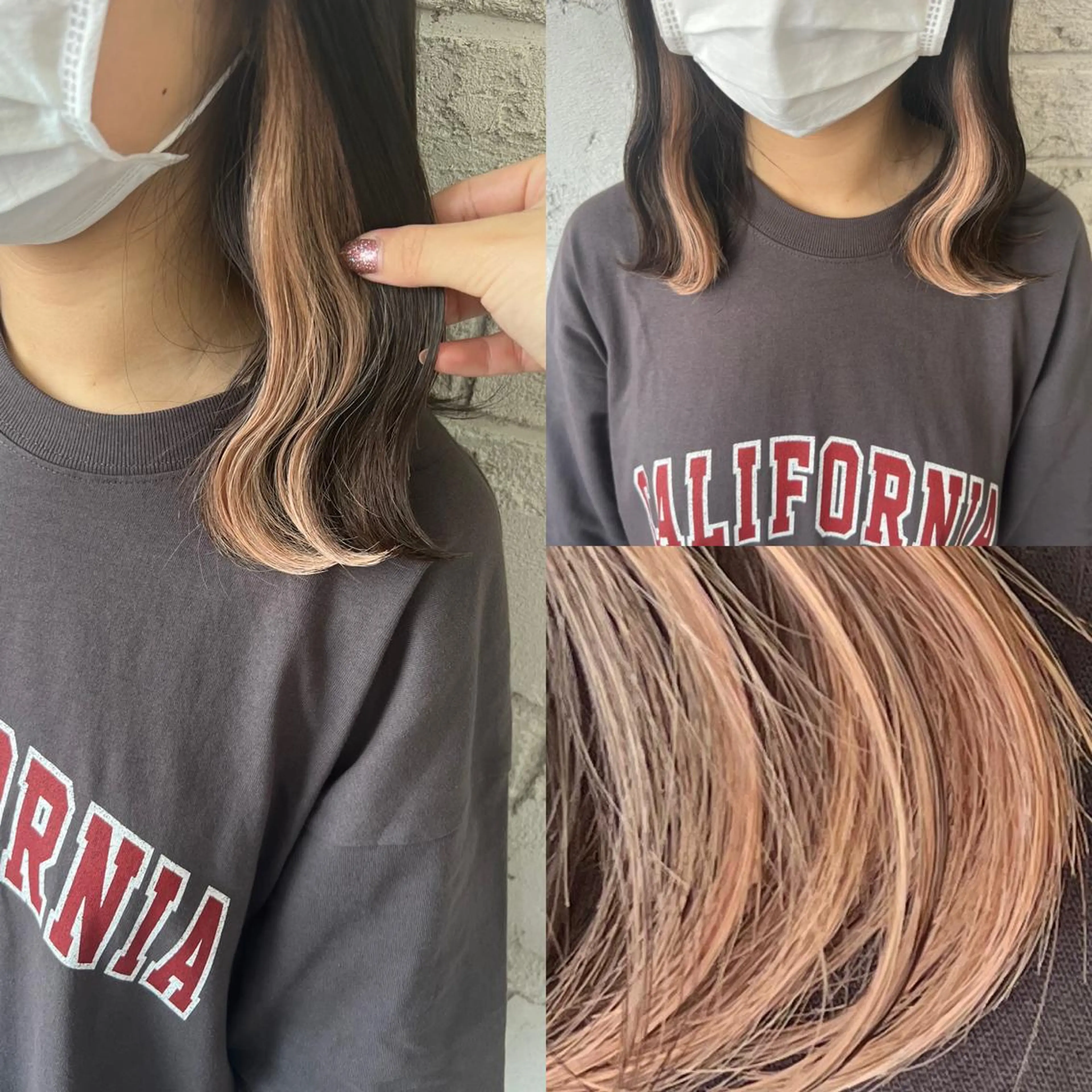 ミディアム エクステ エクステ＆艶カラー 🎀YURINA🎀のヘアスタイル