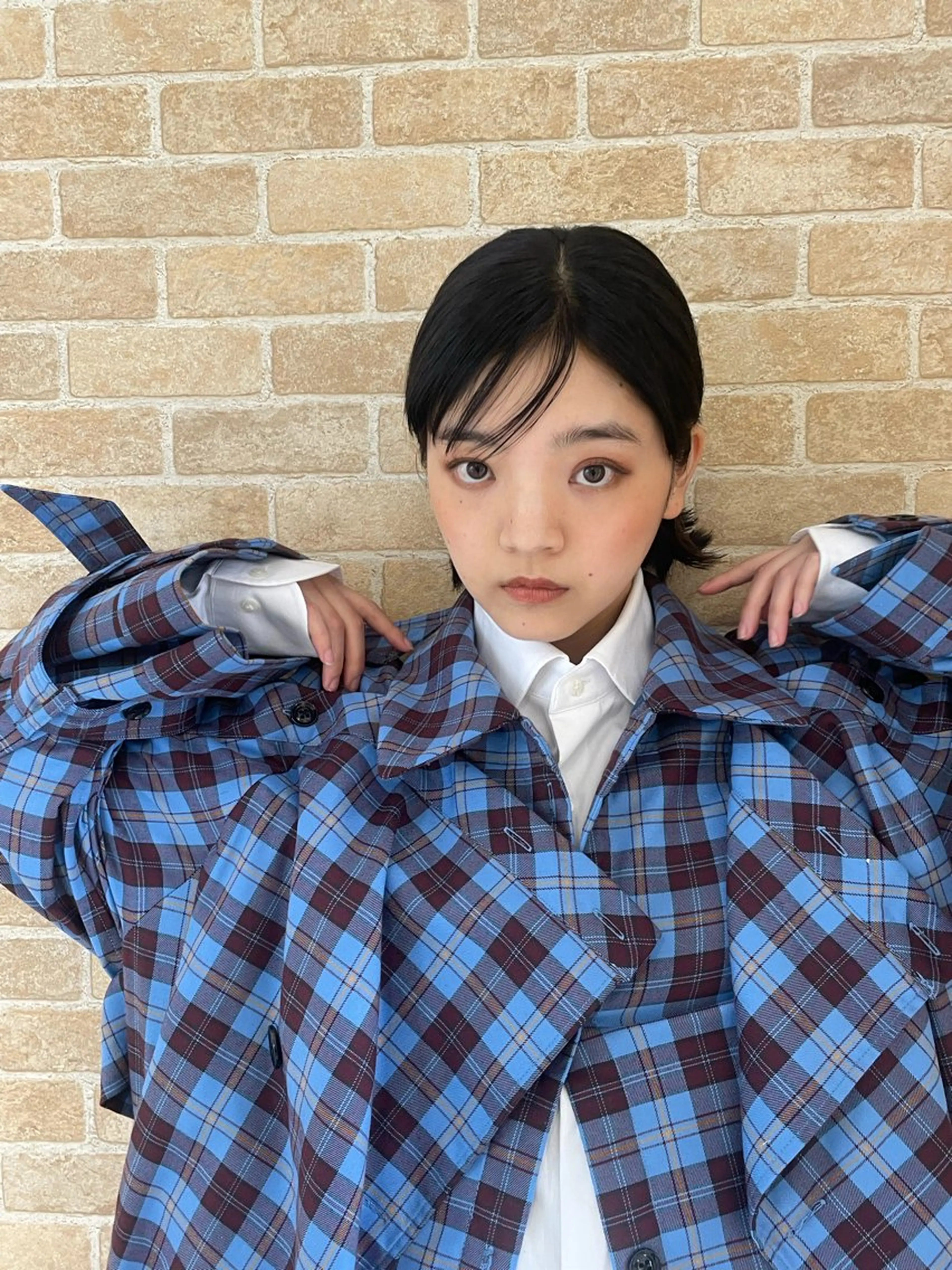 ショート シャドウパーマ／骨格 矯正カット　トモキのヘアスタイル