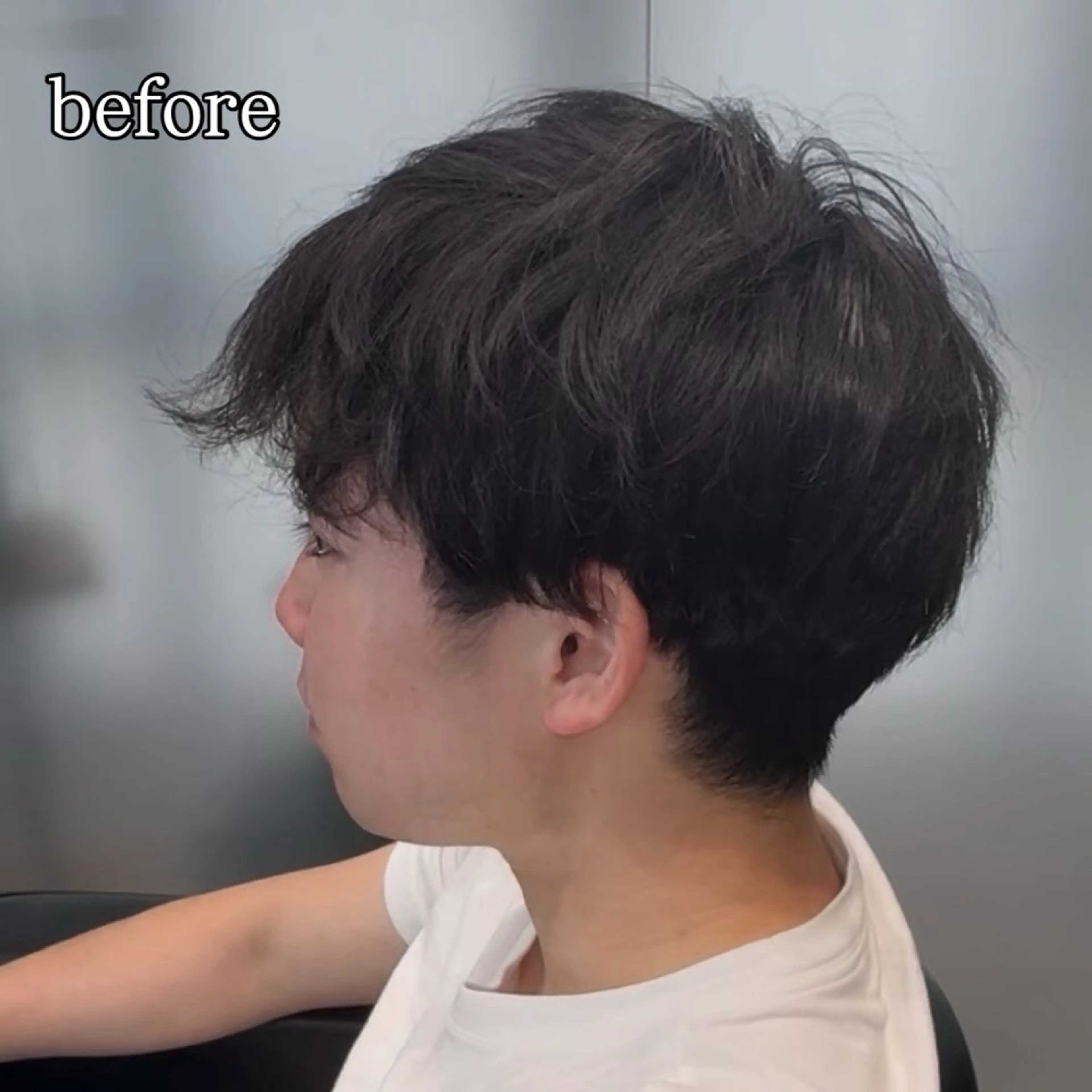 ショート メンズ 白髪ぼかし大人メンズ 根本零のヘアスタイル